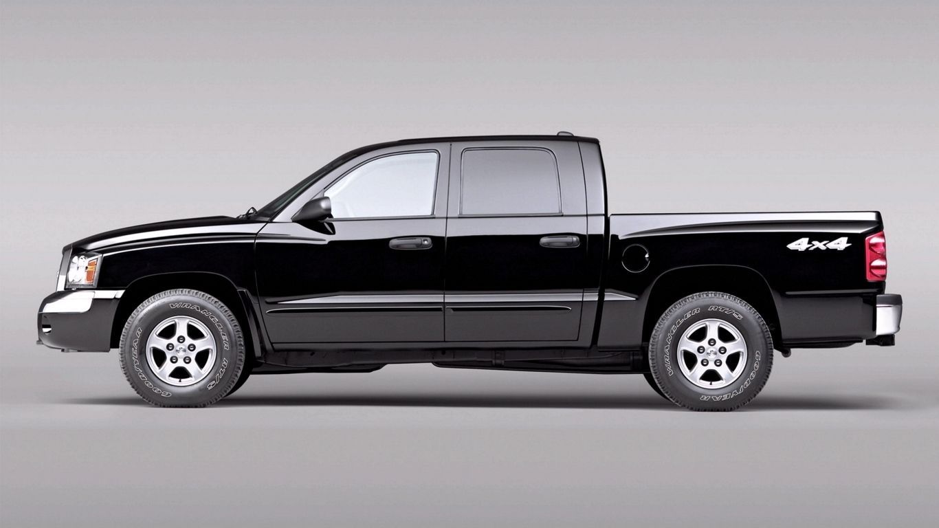 1366x768 HD desktop wallpaper: Dodge, Vehicles, Dodge Dakota Quad Cab download free picture