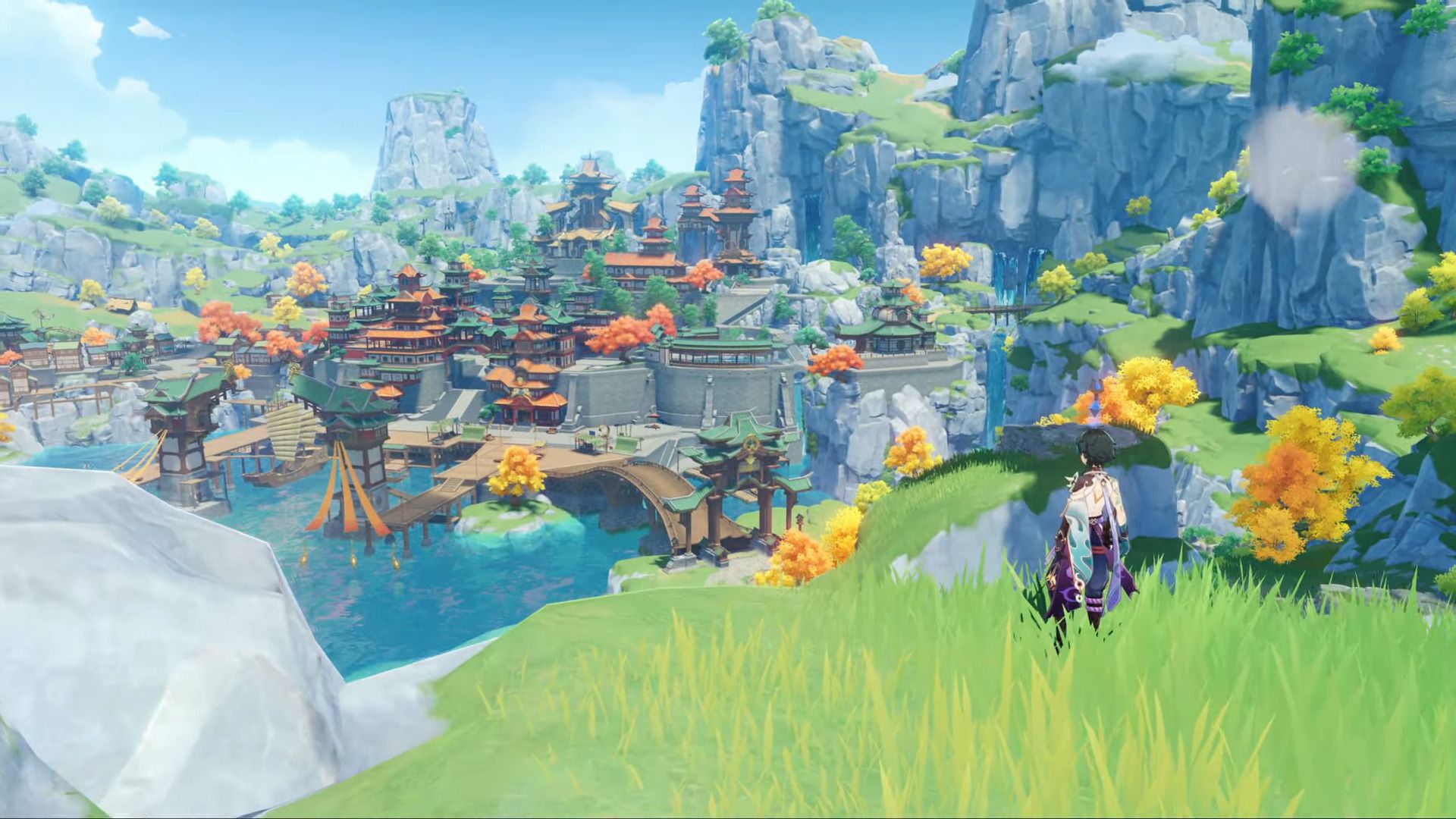 1920x1080 Genshin impact scenery