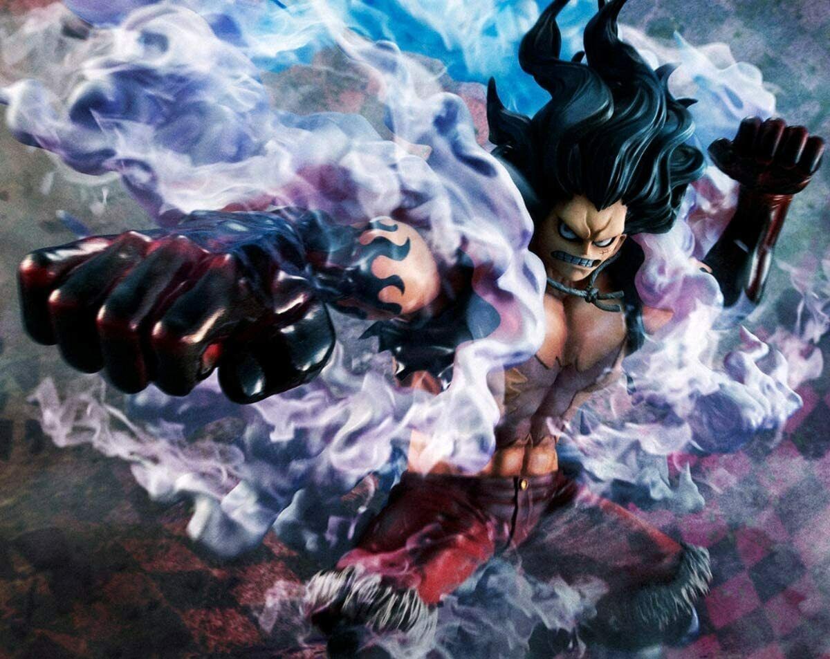 1200x953 Portrait.Of.Pirates One Piece SA MAXIMUM Monkey D. Luffy Gear 4 Snakeman Figure