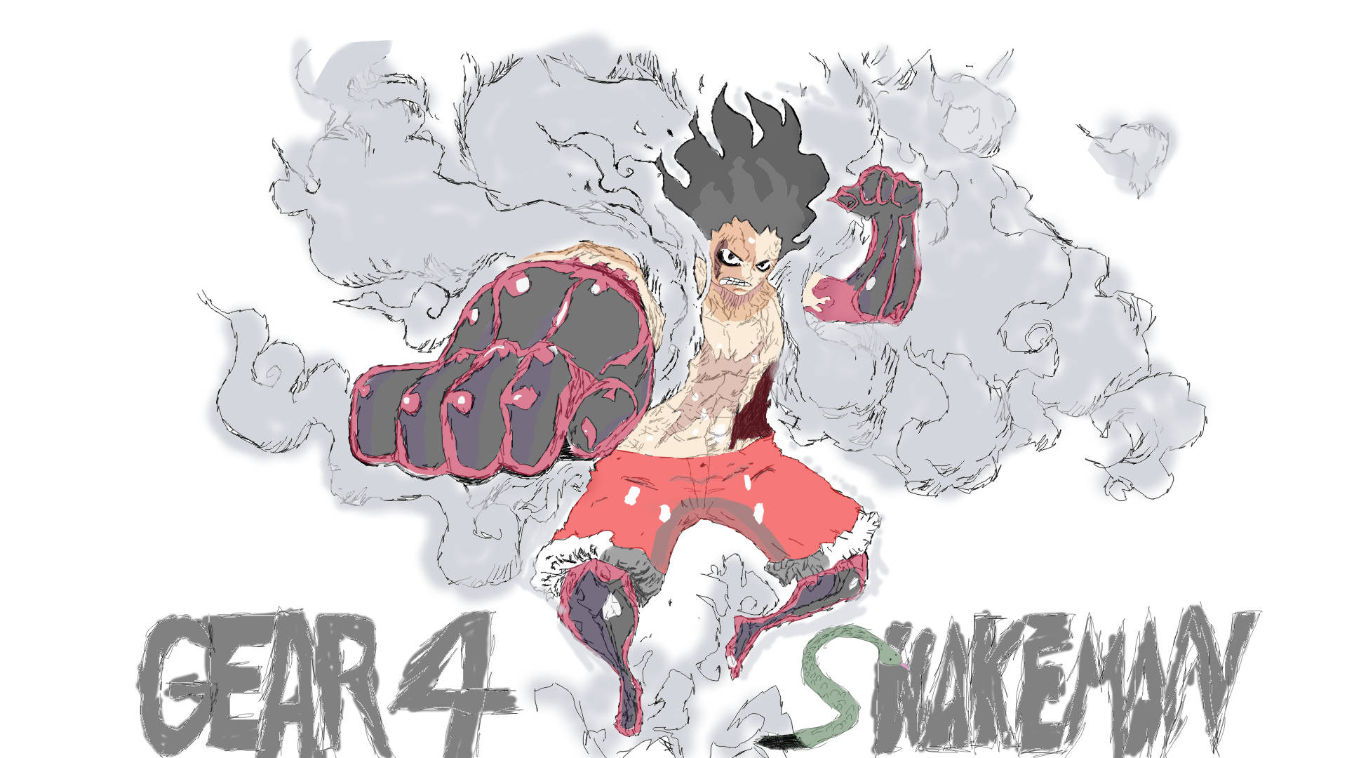 1920x1080 Download Luffy Gear 4 Snakeman Wallpaper