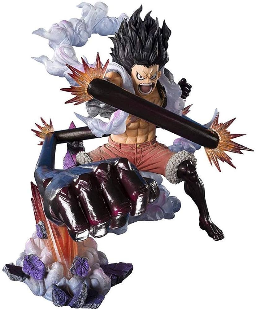 827x1000 Knmbmg One Piece: Monkey D Luffy PVC Action Figure, Gear 4 Snakeman King Cobra Onepiece Handmade PVC Statue, Computer Desktop Ornaments Christmas Best Gift 16CM, Boxed : Amazon.co.uk: Outlet