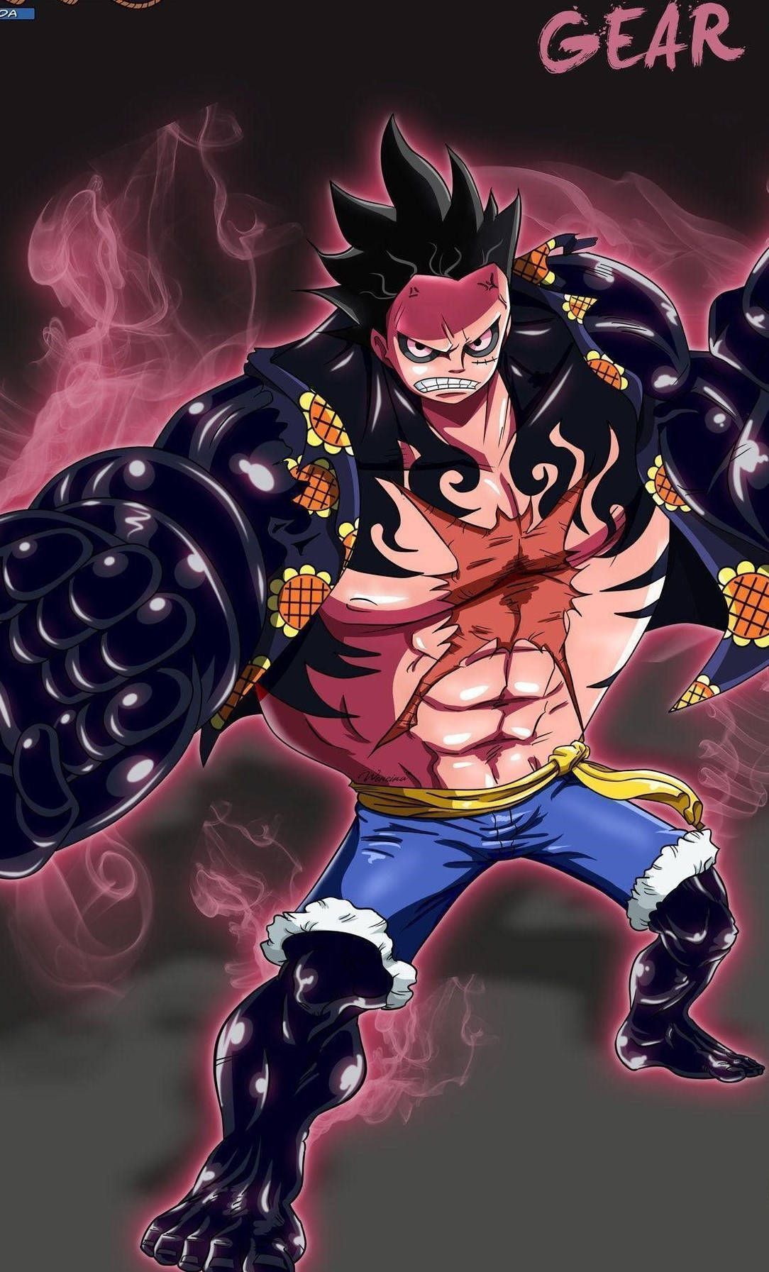 1084x1793 Download Luffy Gear 4 Steam Wallpaper