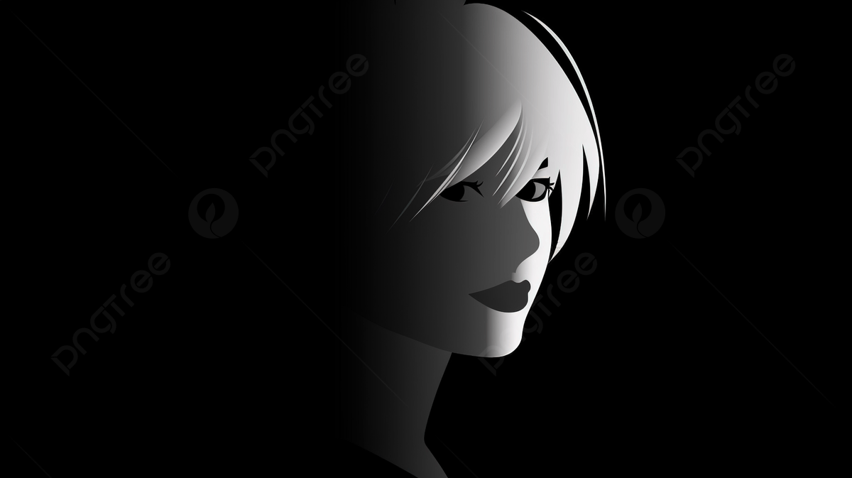1200x673 Silhouette Of Girl On Dark Background Vector, Female Blank Profile Picture Background Image And Wallpaper for Free Download