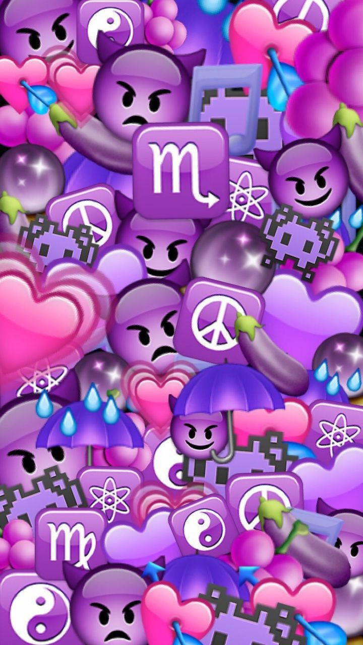 Purple Emoji Wallpapers Top Free Purple Emoji Backgrounds