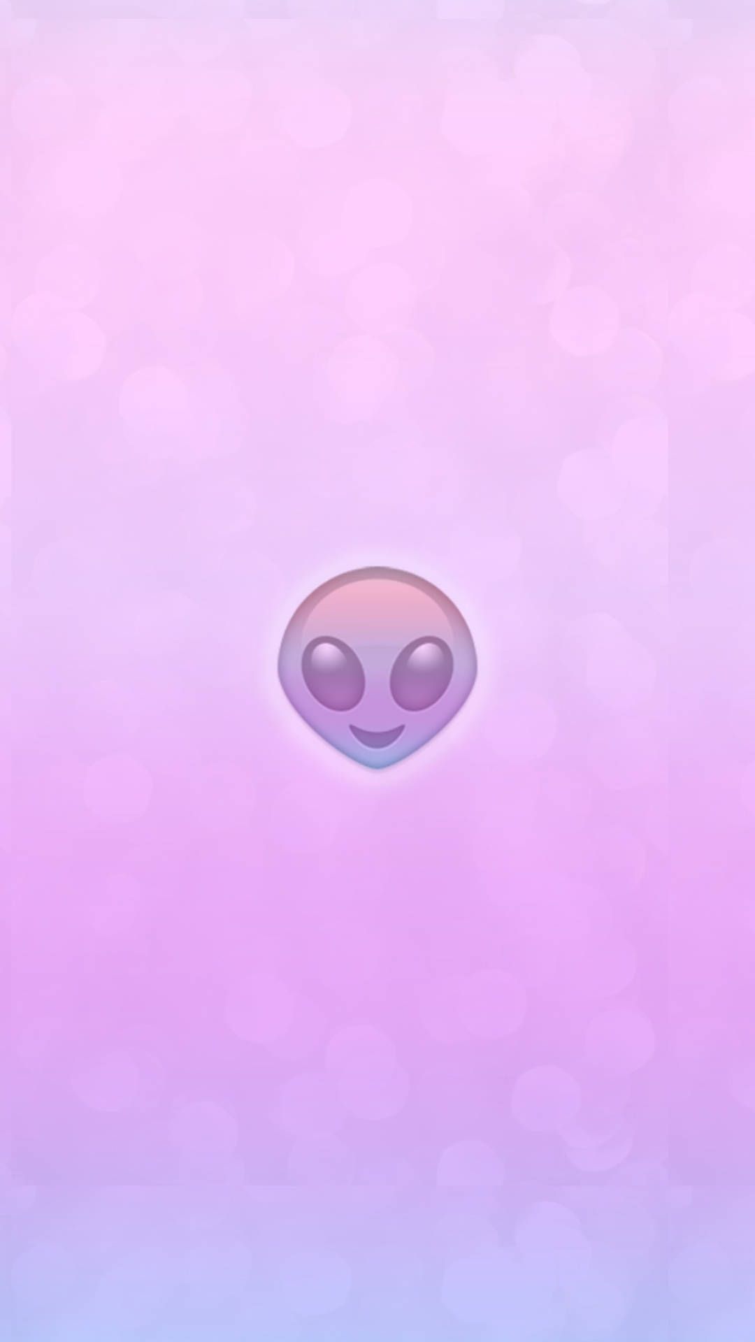 1080x1920 Download Alien Emoji Purple iPhone Wallpaper