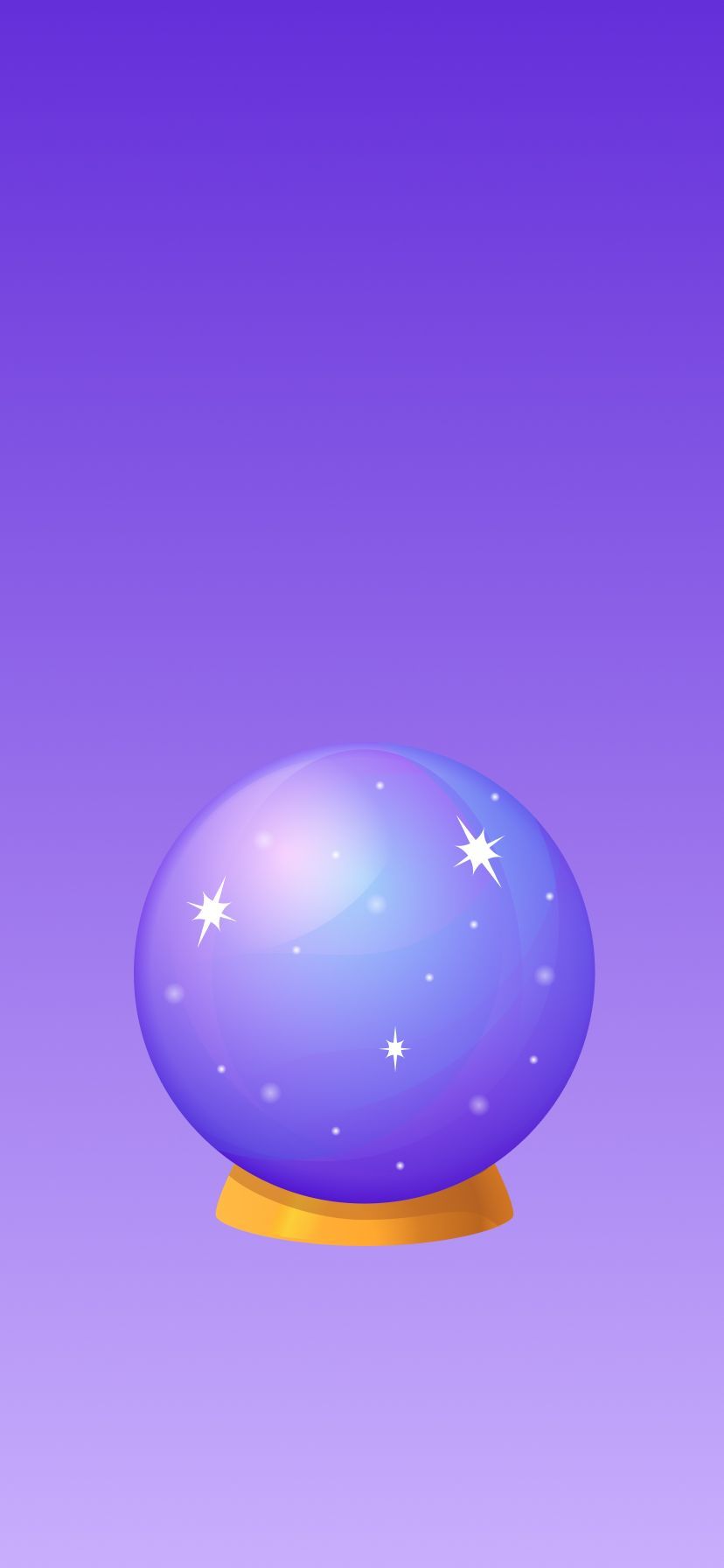 828x1792 Crystal Ball Emoji Wallpaper