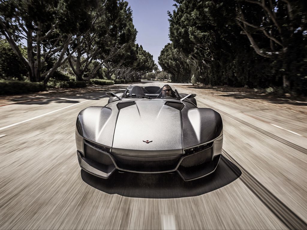 1024x768 Download wallpaper 1024x768 rezvani motors, beast, supercar, front view standard 4:3 HD background