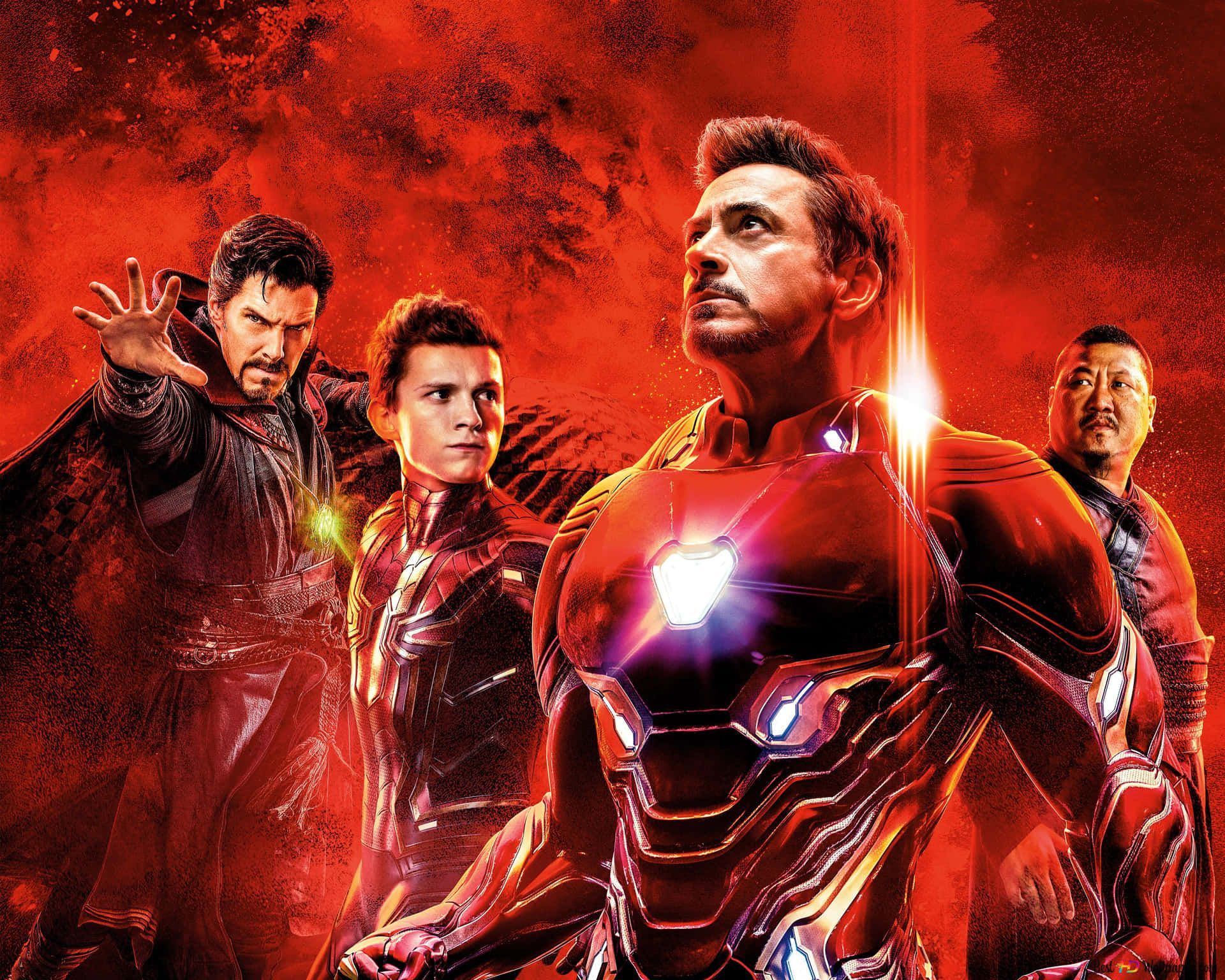 1920x1536 Download Two Superheroes Together, Spider Man And Iron Man Wallpaper
