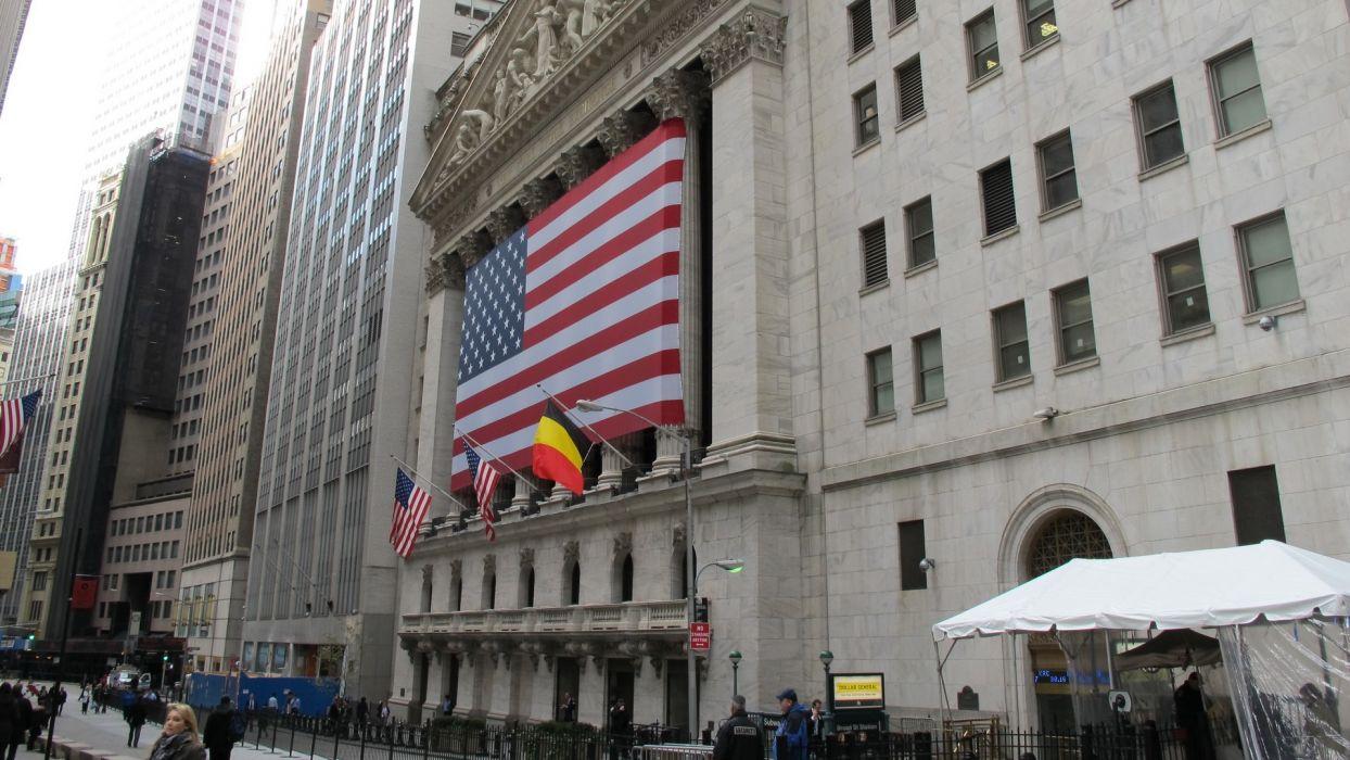 1244x700 Cityscapes USA New York City Manhattan skyscrapers Wall Street