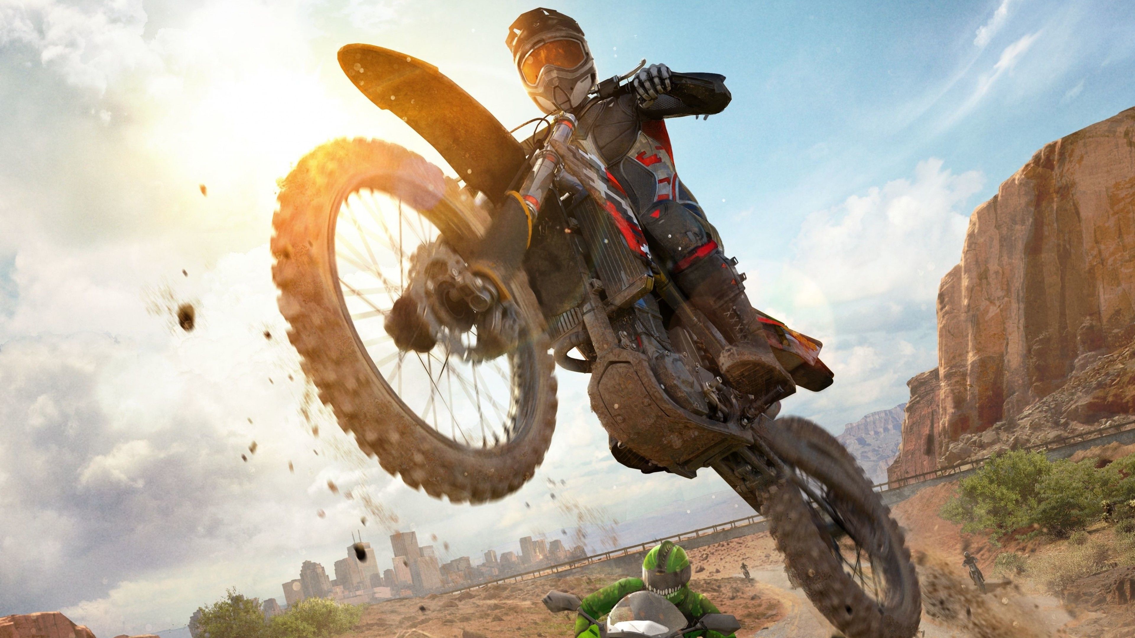 3840x2160 Dirt Bicycle Rider Simulator Wallpaper