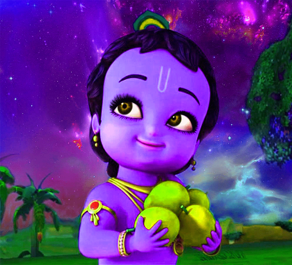 Animated Lord Krishna Images Hd 1080p | Eumolpo Wallpapers