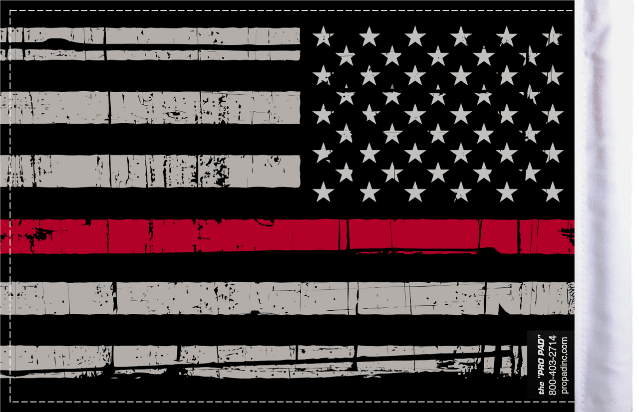1280x826 Grunge USA Firefighter Thin RED Line Motorcycle Flag