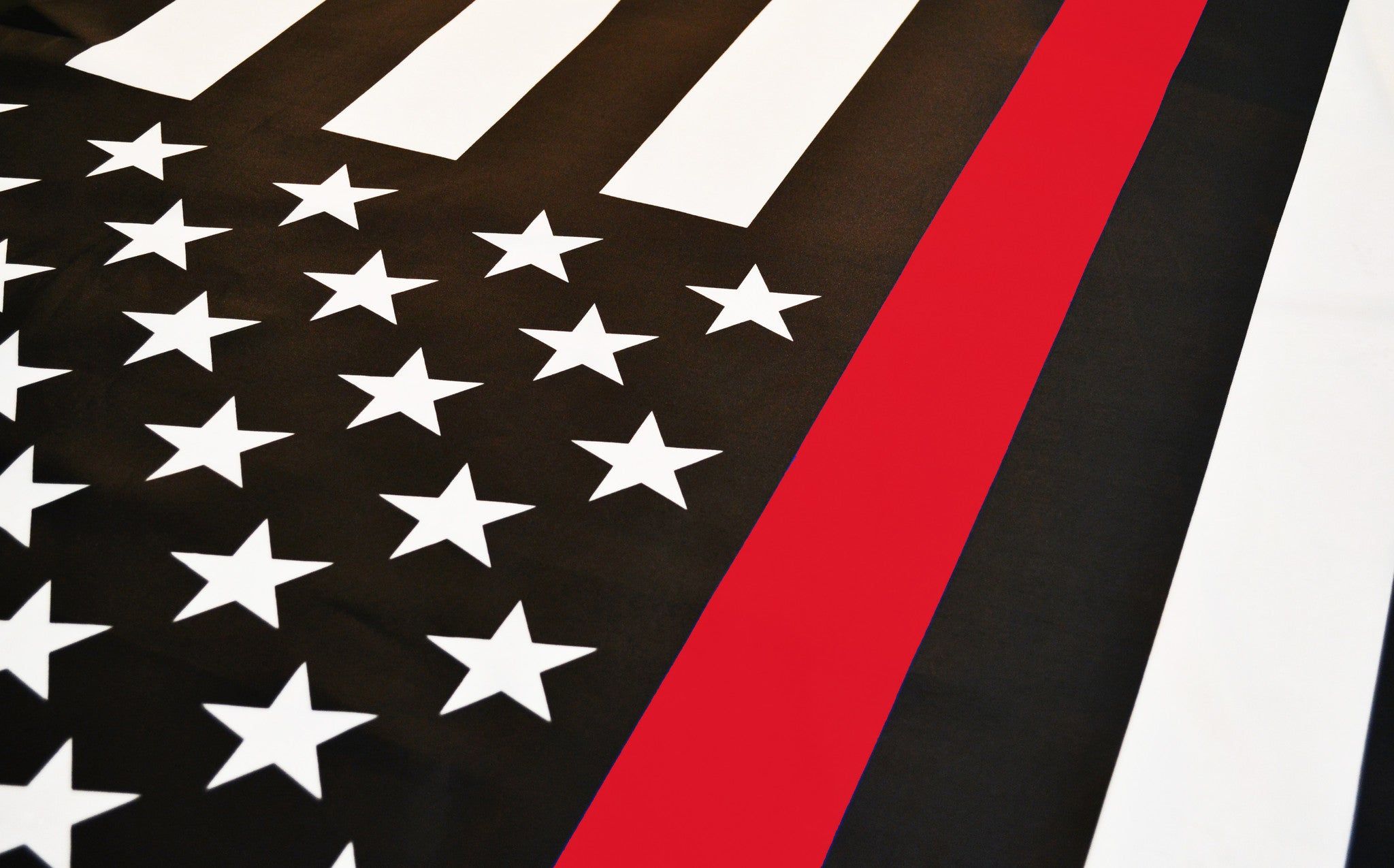 2048x1275 Thin Red Line American Flag with Grommets Blue Line USA