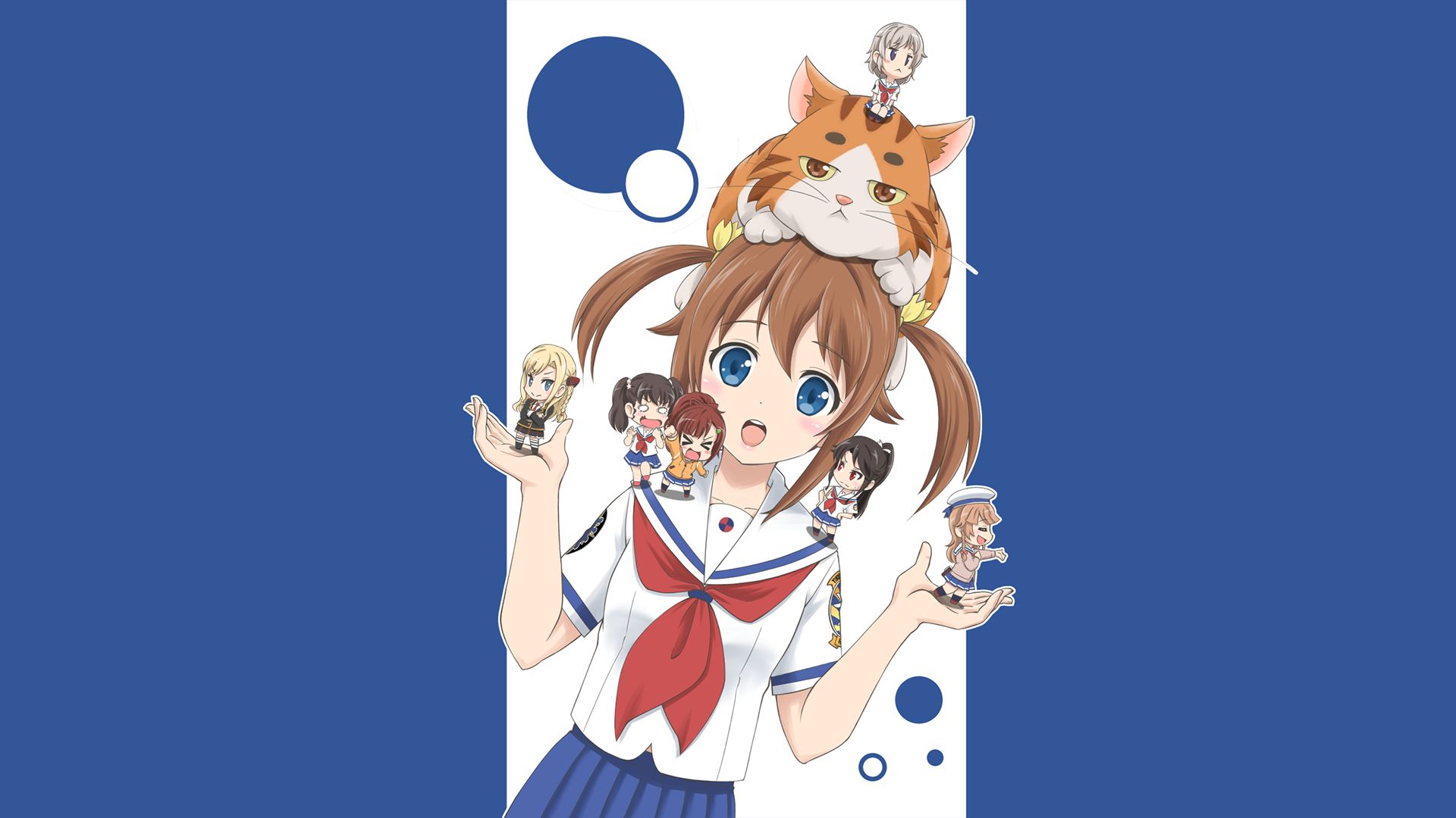 1920x1080 Download Isoroku (High School Fleet) wallpaper for mobile phone, free Isoroku (High School Fleet) HD picture