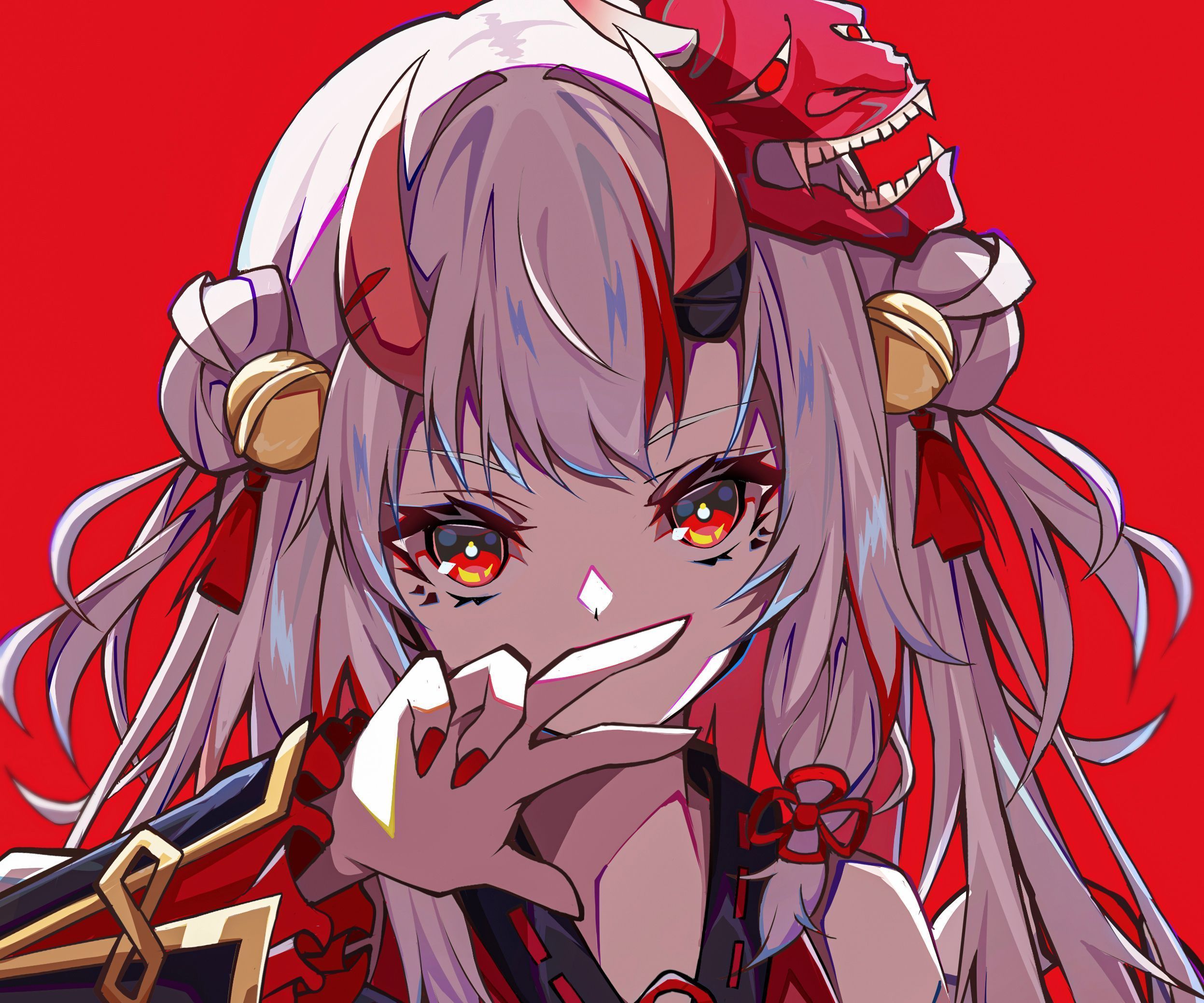 2494x2078 Nakiri Ayame, Hololive, anime girls, oni girl, Virtual Youtuberx2078 Wallpaper