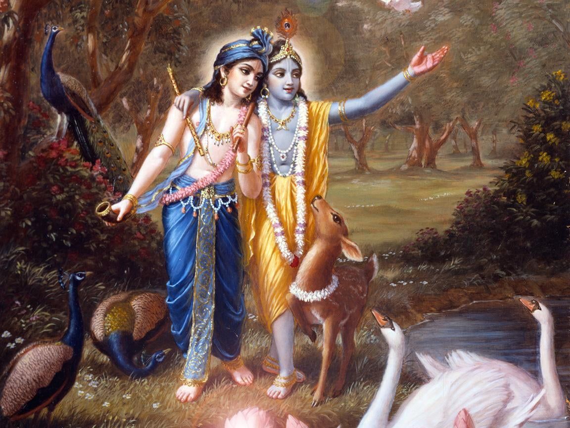 1152x864 Lord Krishna And Balaram, two Hindu deity HD wallpaper #God Lord Krishna P #wallpaper #hdwallpaper #desktop. Krishna art, Lord krishna, Hindu deities