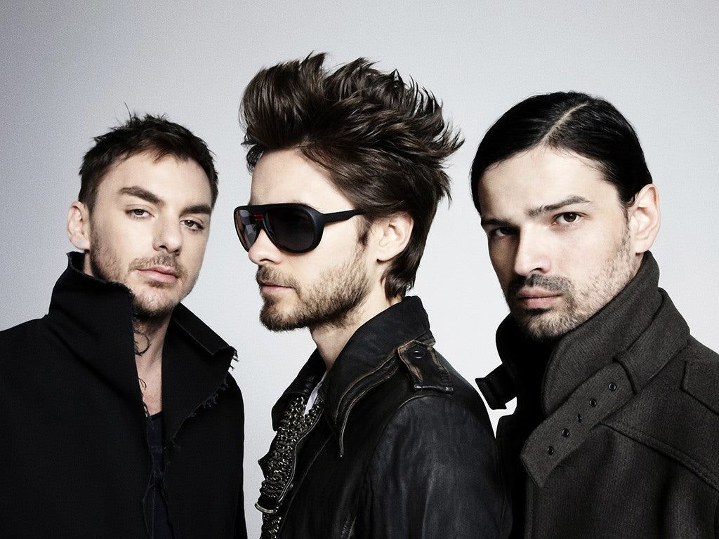1024x768 Thirty Seconds To Mars Members Rock Poster