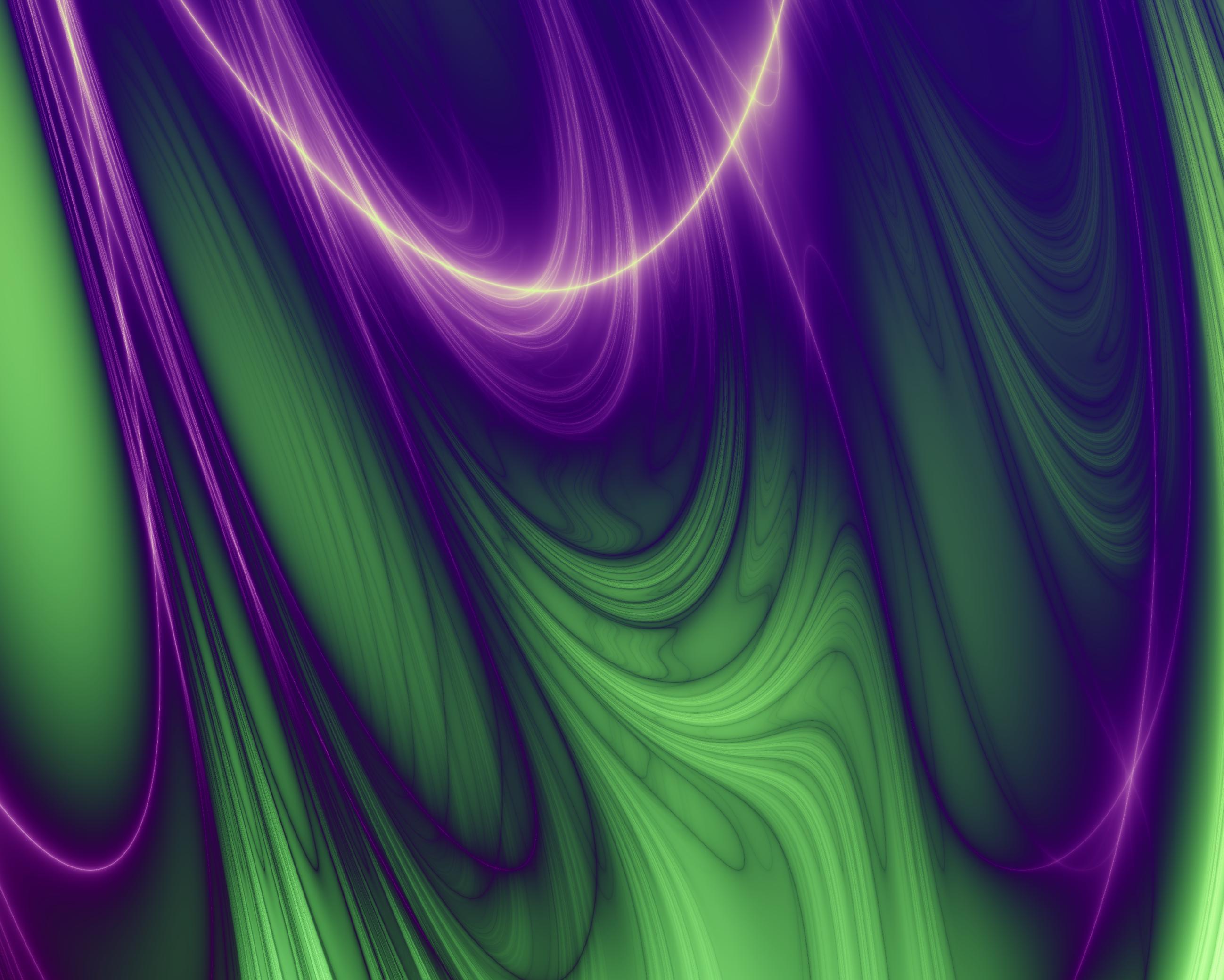 Green Purple and Blue Liquefied Swirl Art by lonewolf6738