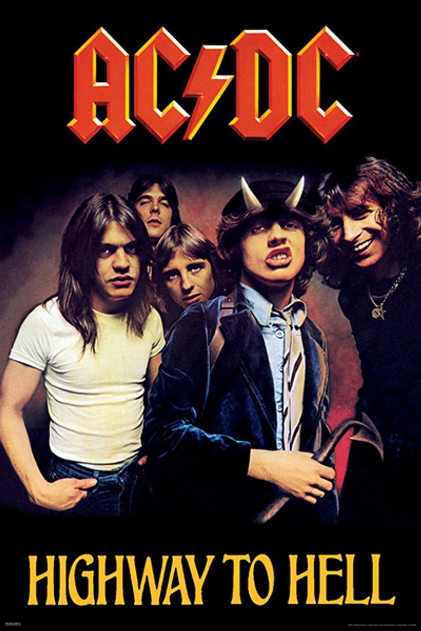 853x1280 AC DC Highway To Hell Poster 24x36 Inch