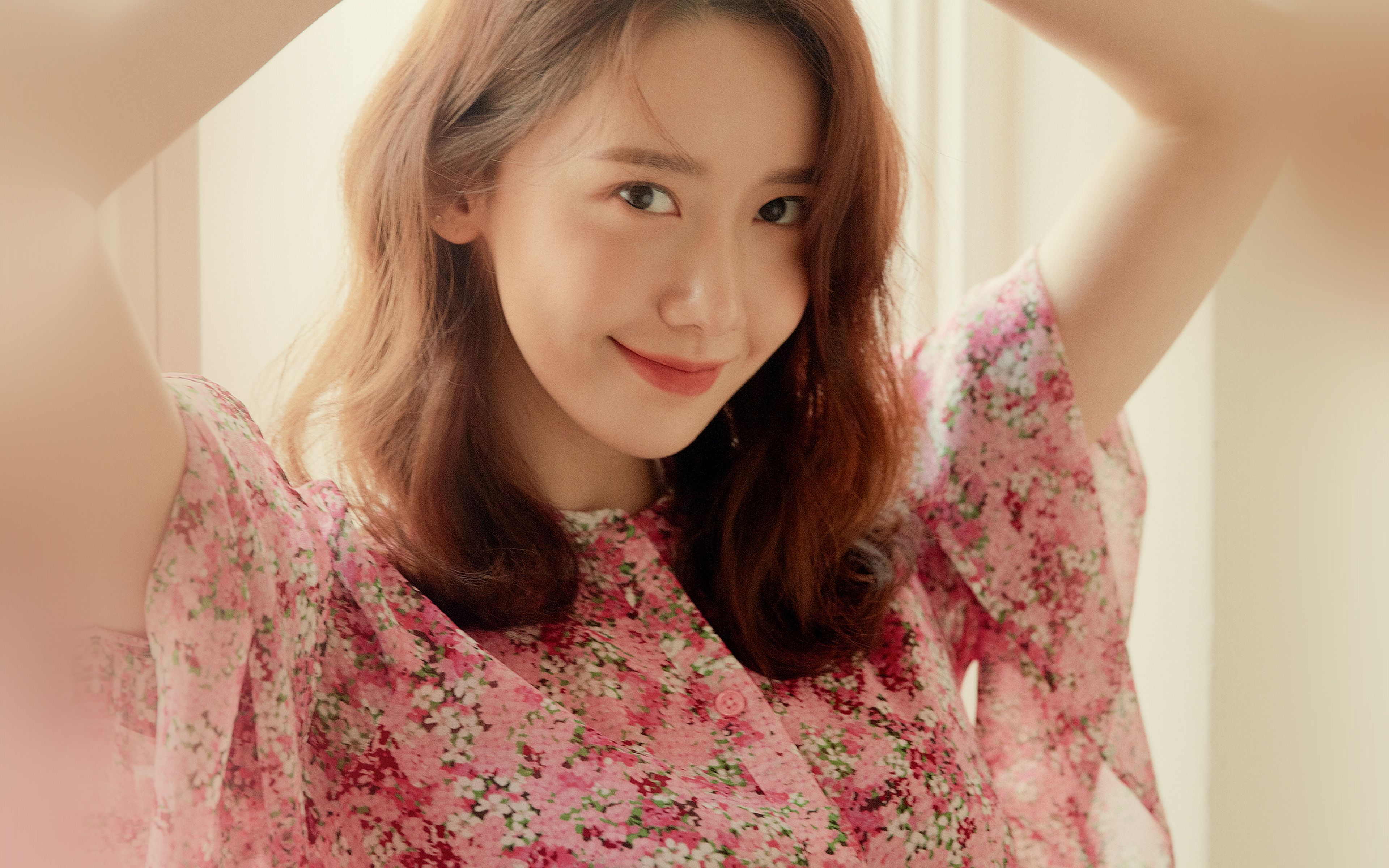 3840x2400 wallpaper for desktop, laptop. girl kpop snsd yoona spring pink