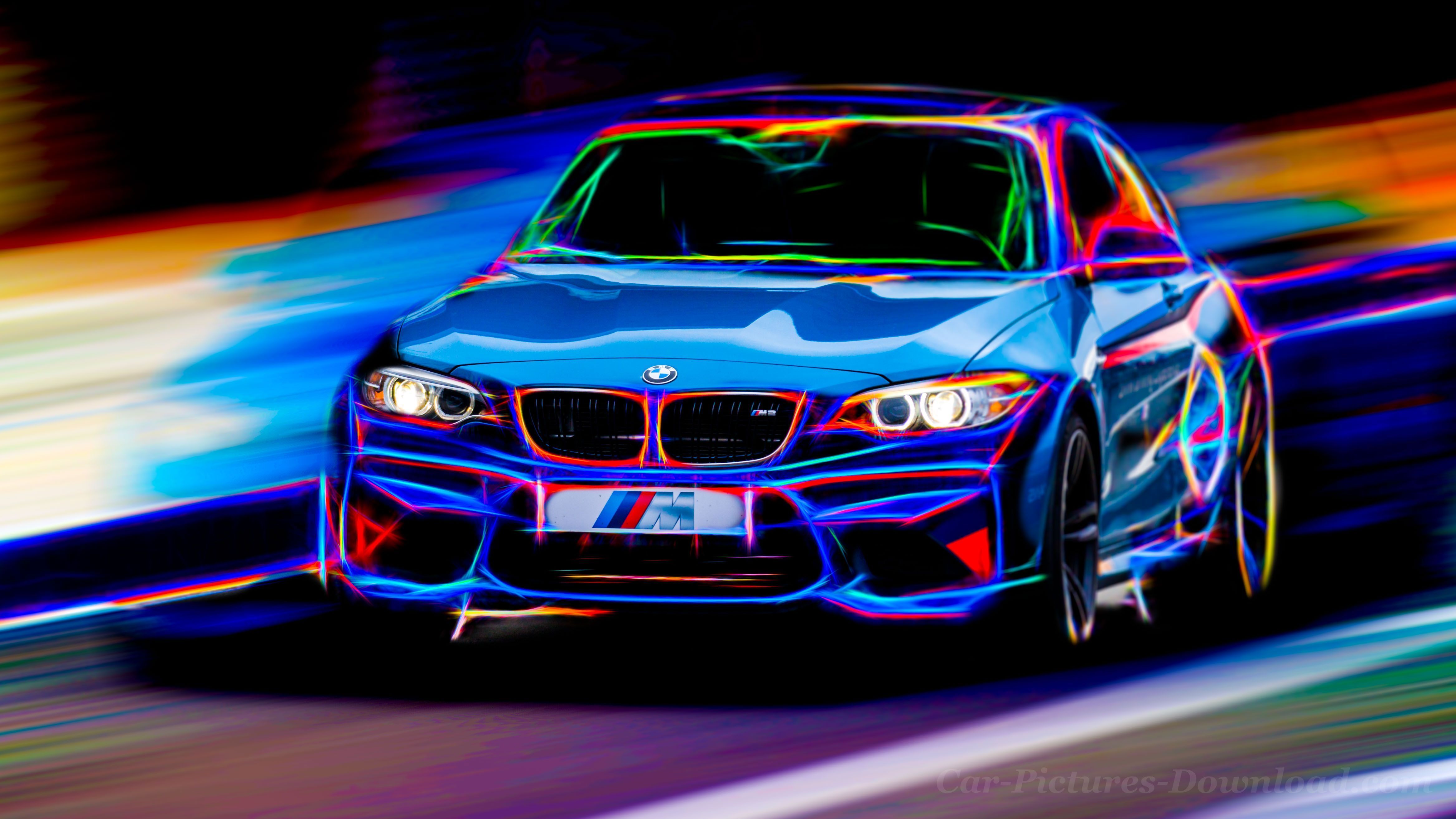 4670x2627 Neon BMW Wallpaper