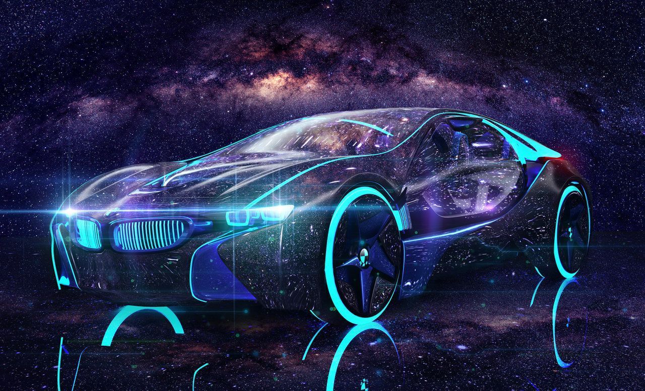 1280x776 Neon BMW Wallpaper