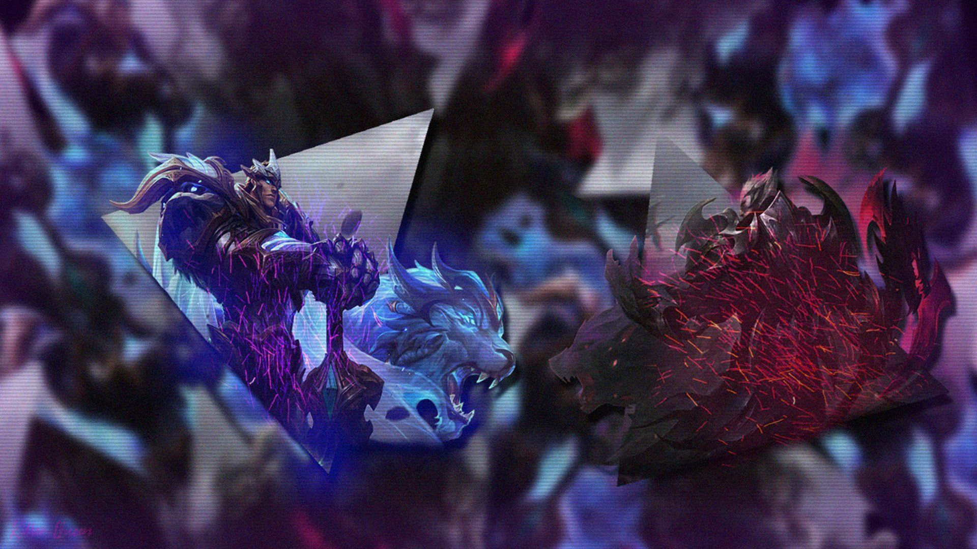 1920x1080 God King. Darius & Garen. League of legends