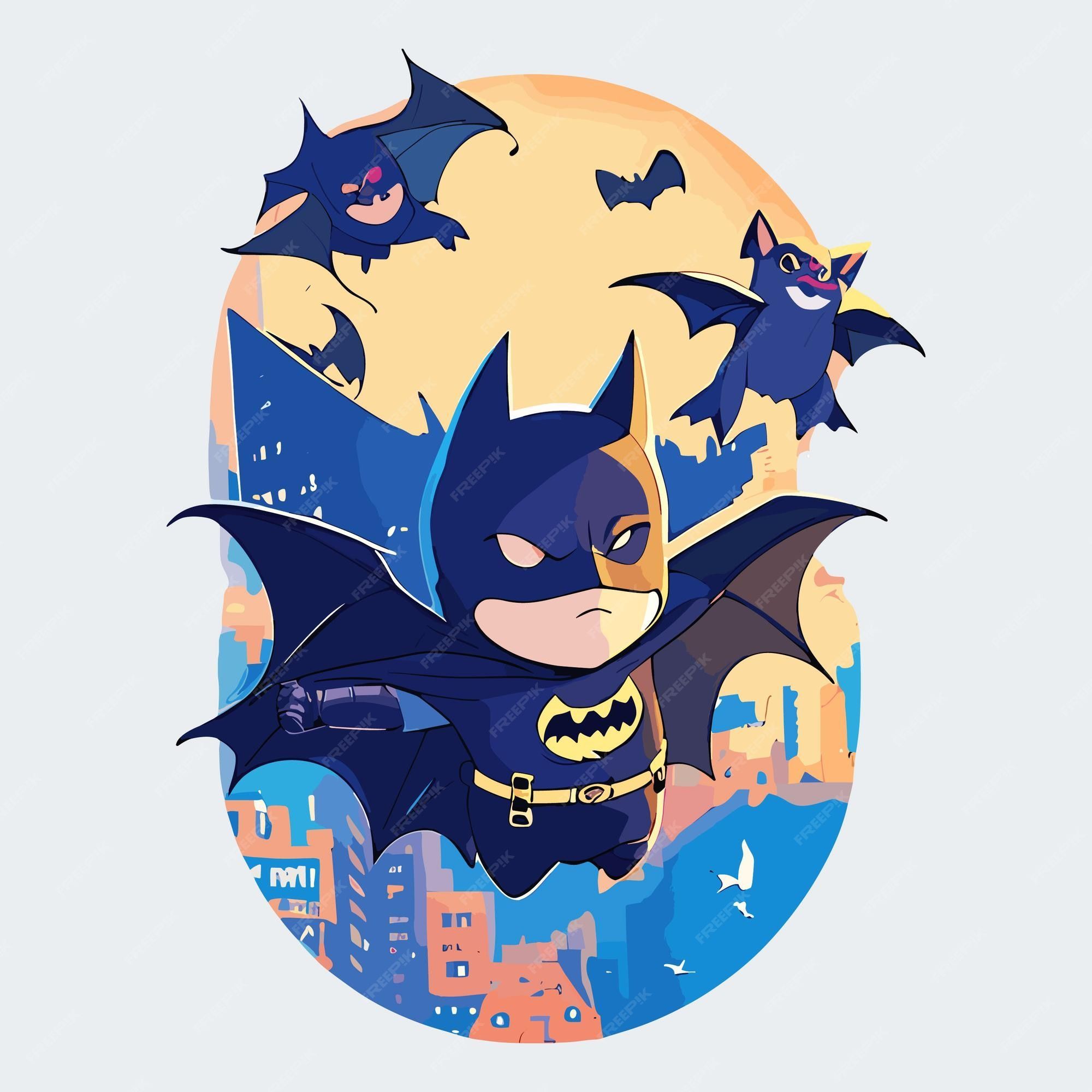 2000x2000 Premium Vector. Batman vector art sticker