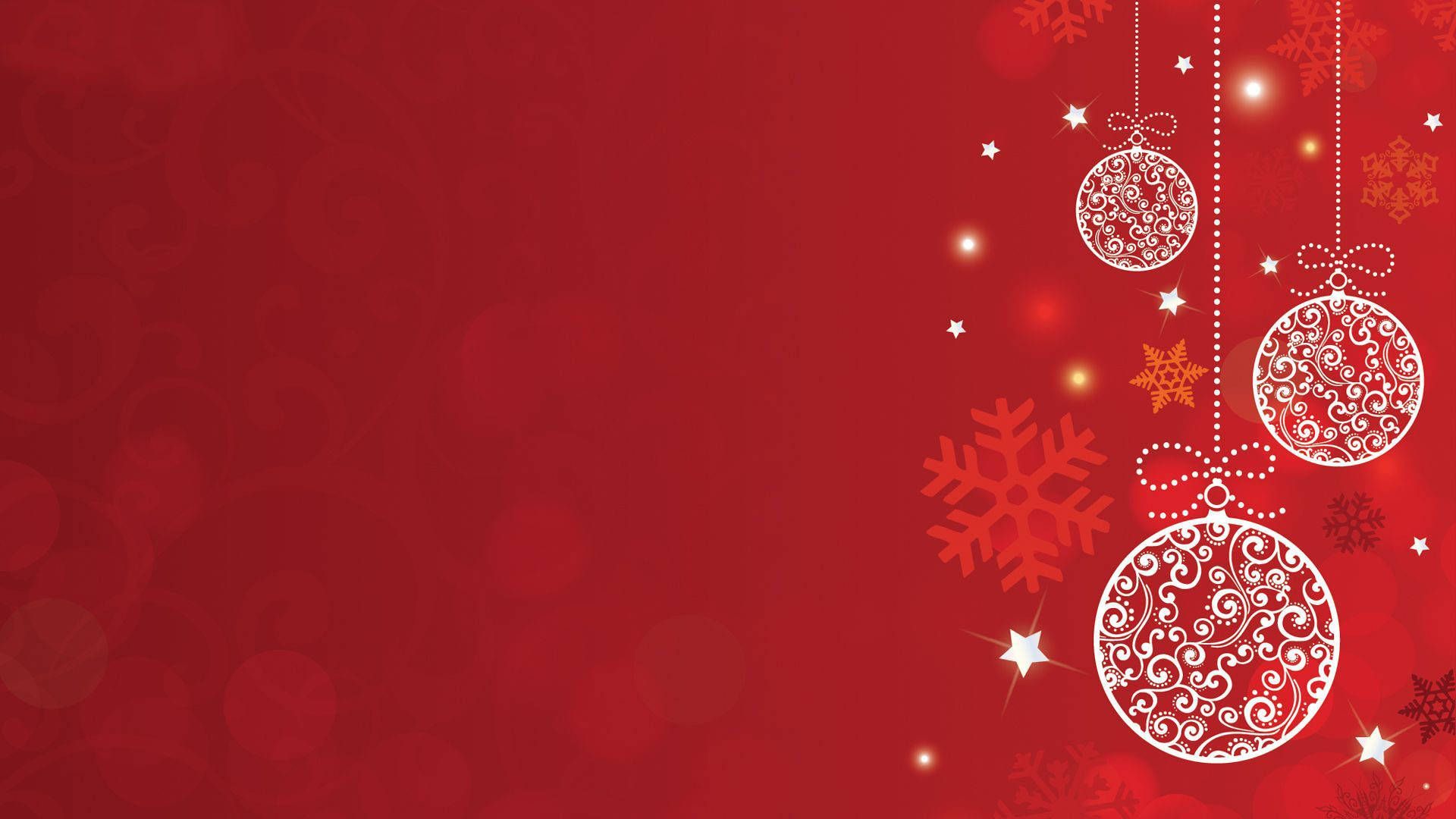 1920x1080 Download Simple Red And White Christmas Background Wallpaper