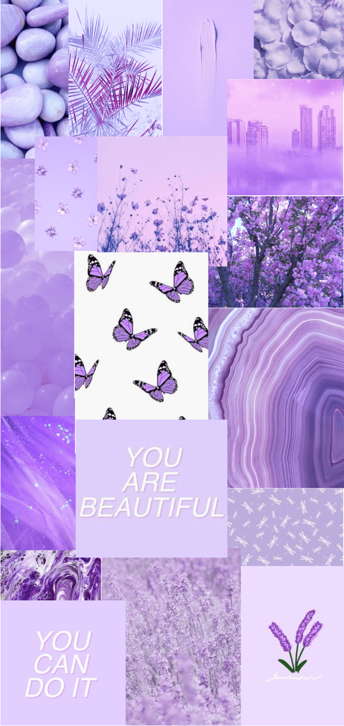693x1461 Lavender Collage Wallpaper