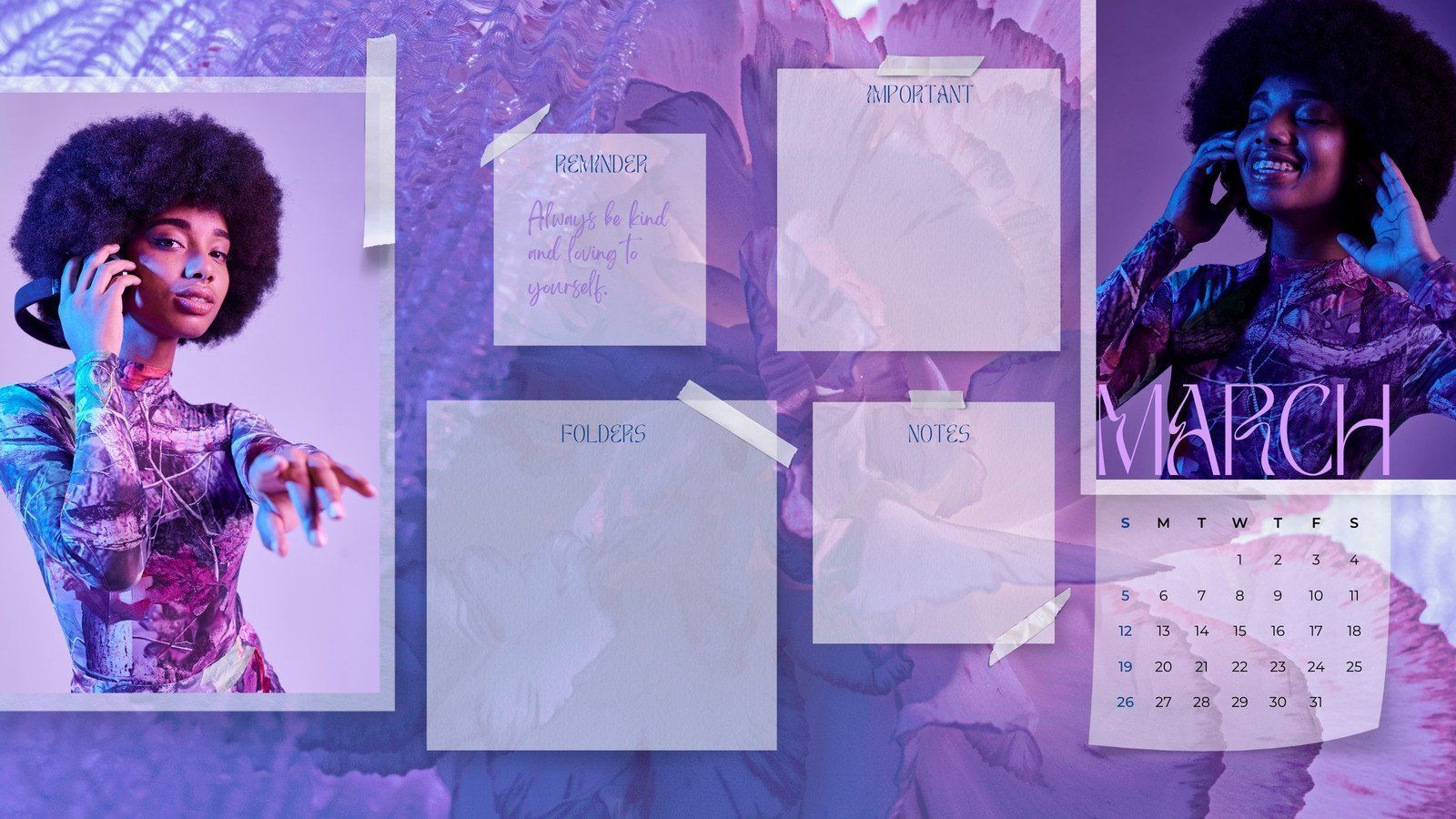 1600x900 and customizable purple background templates