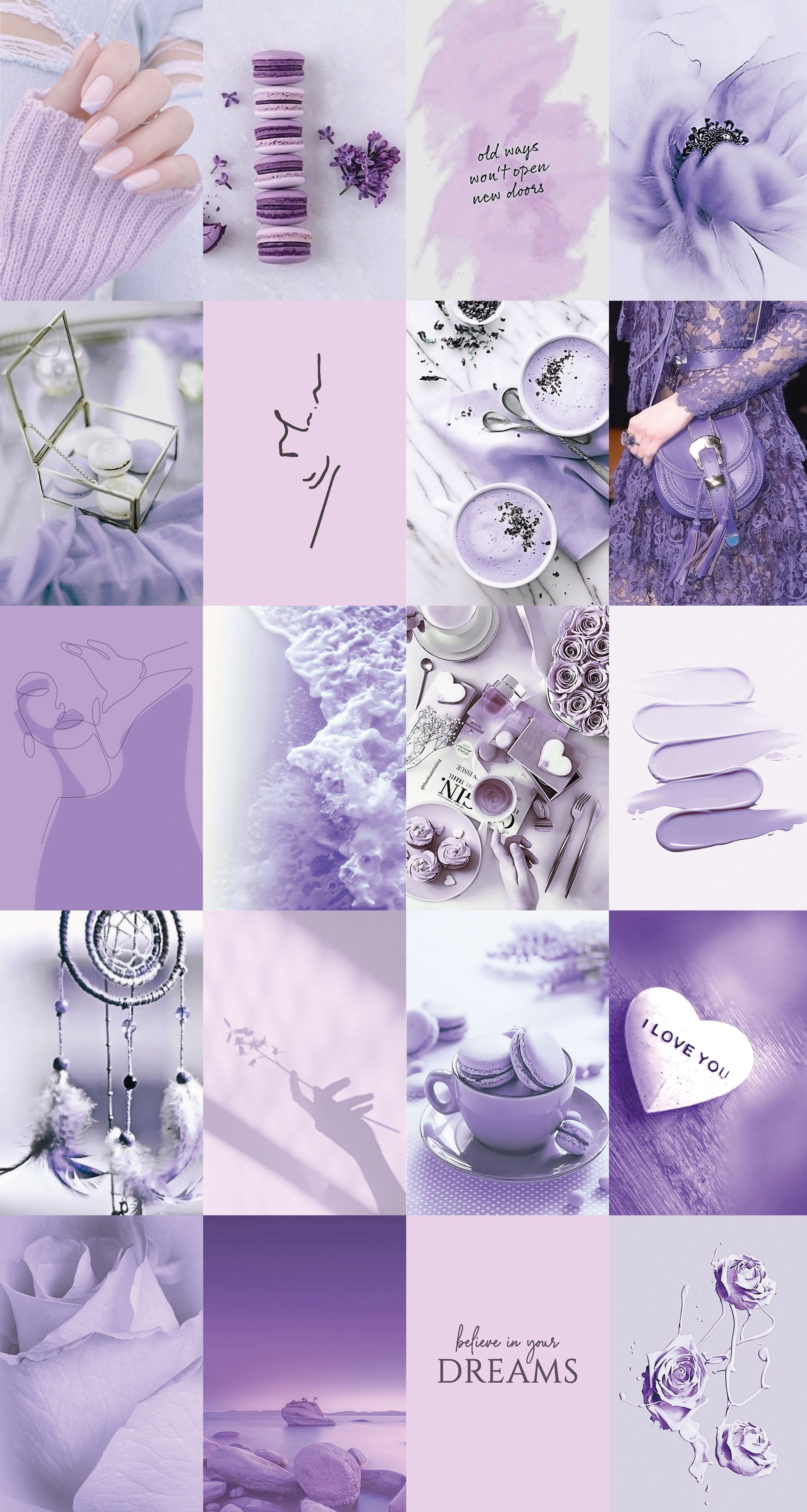 Lavender Collage Wallpapers - Top Free Lavender Collage Backgrounds ...