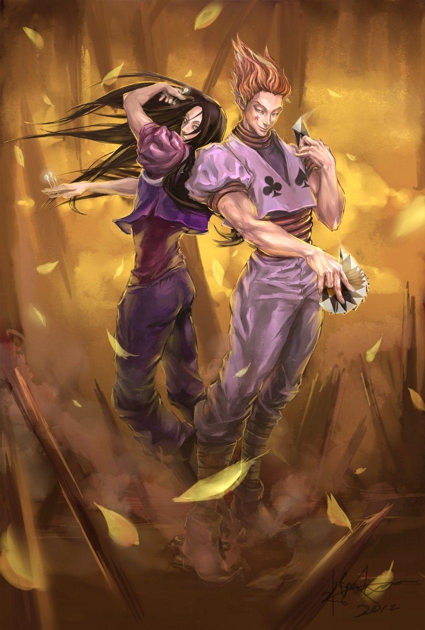 850x1259 hisoka morow and illumi zoldyck (hunter x hunter) drawn