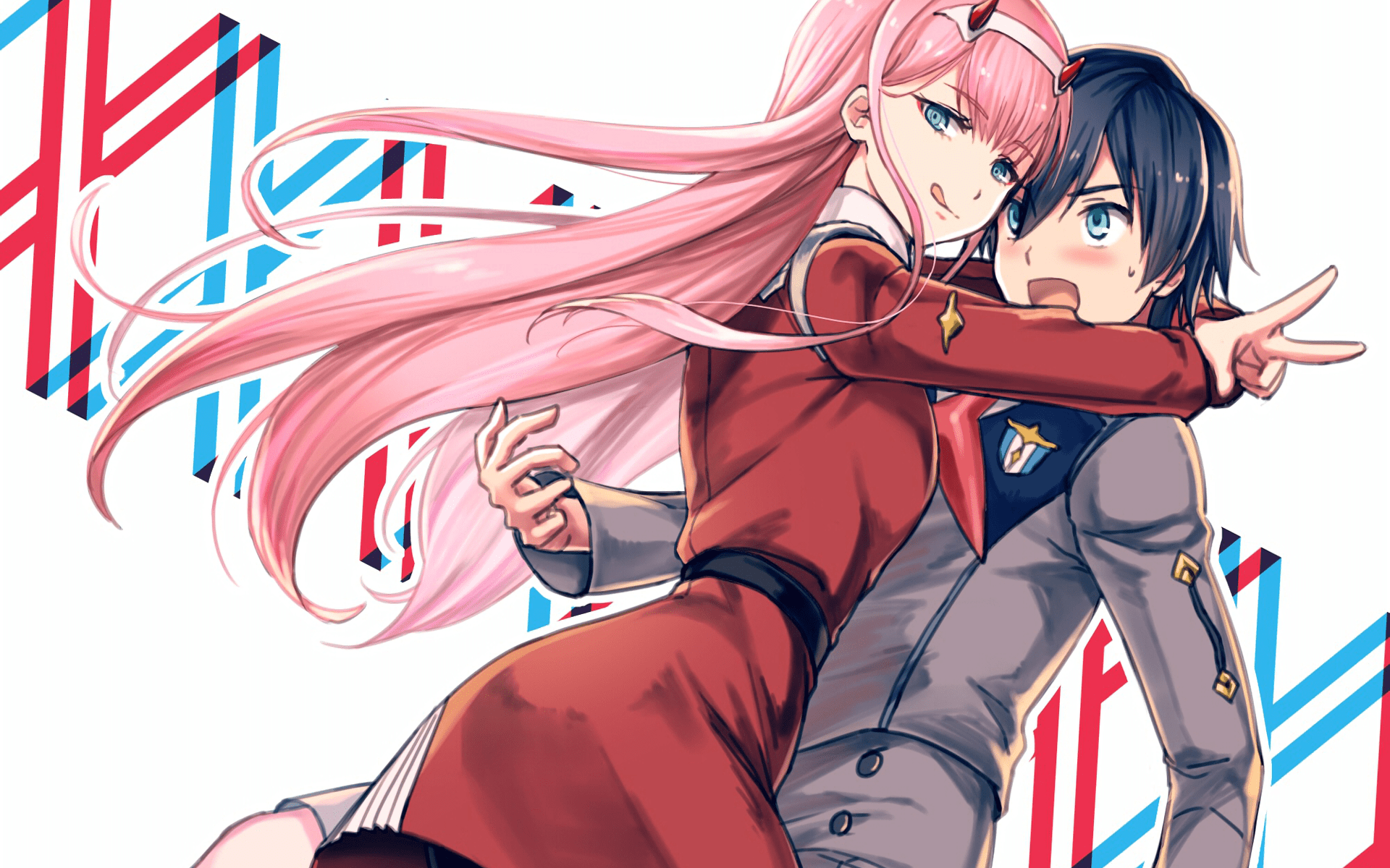 Hiro and Zero Two Wallpapers - Top Free Hiro and Zero Two Backgrounds -  WallpaperAccess
