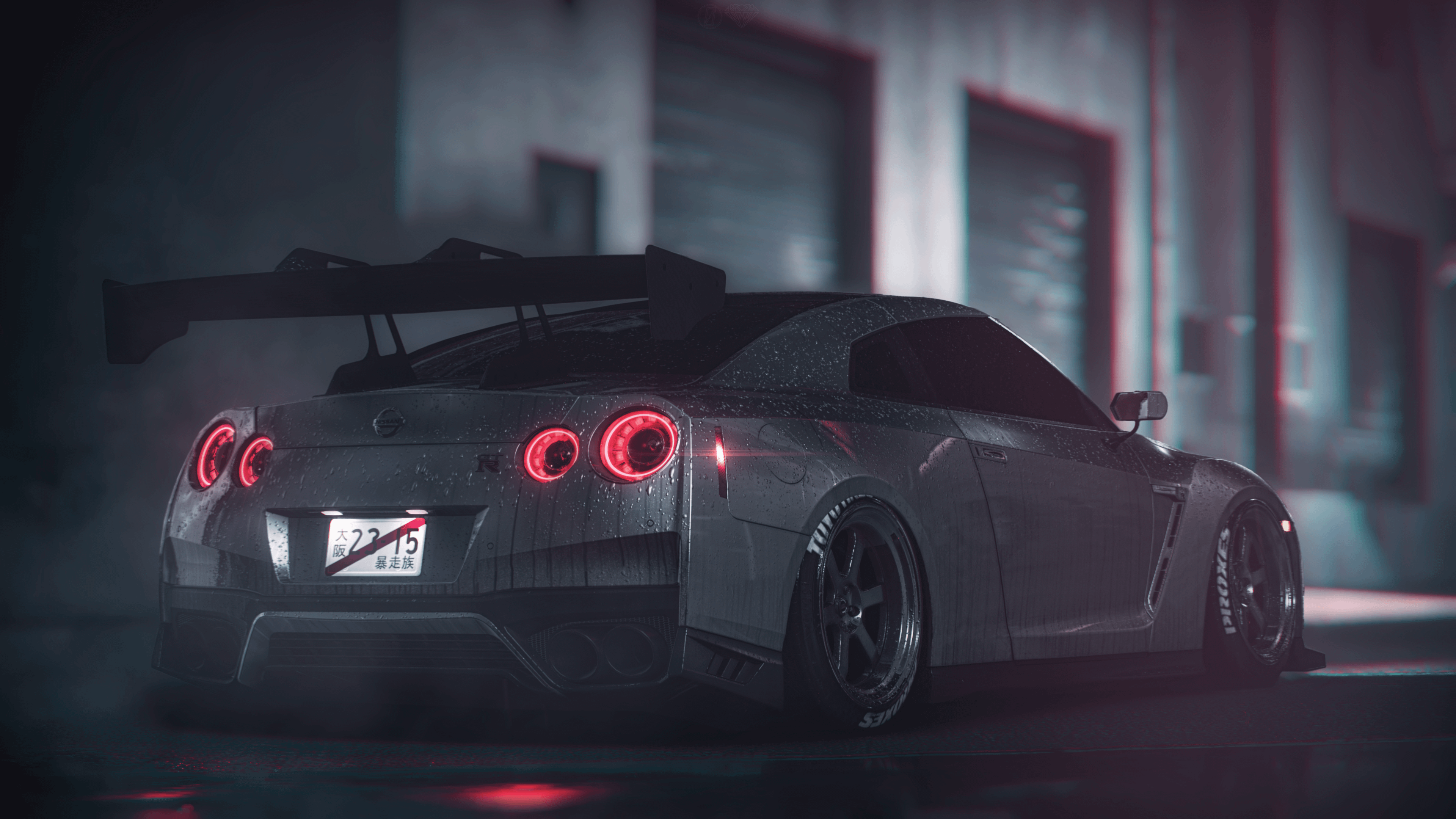 3840x2160 Nissan GTR bb gurl [3840x2160]