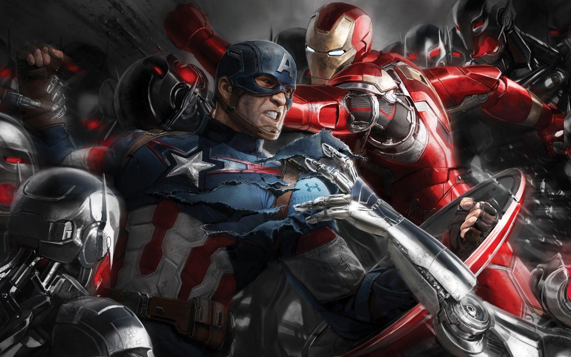 1920x1200 Iron Man, Captain America, The Avengers, Avengers: Age Of Ultron, Marvel Comics, Comics Wallpaper HD / Desktop and Mobile Background