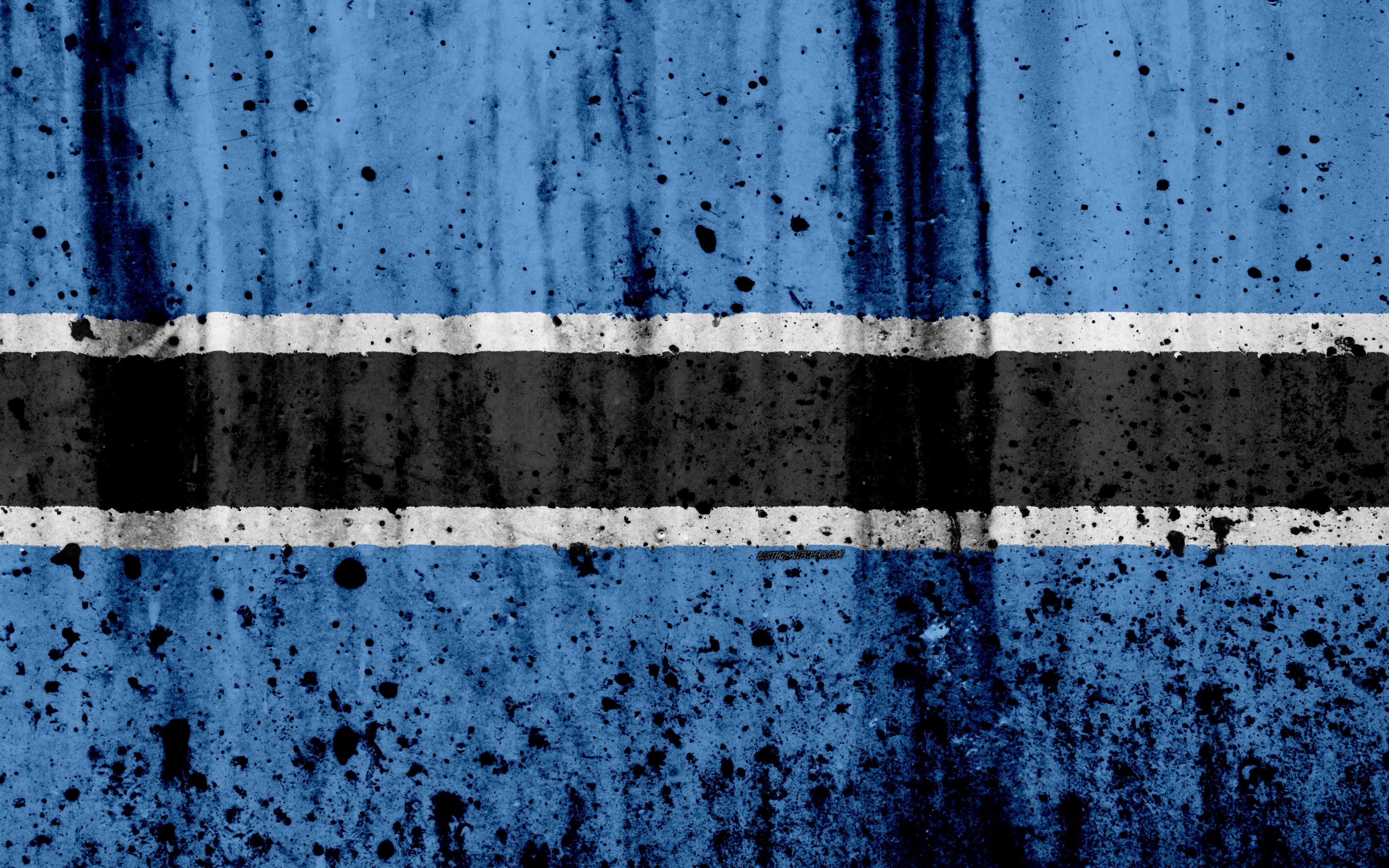 3840x2400 Botswana Flag Wallpaper