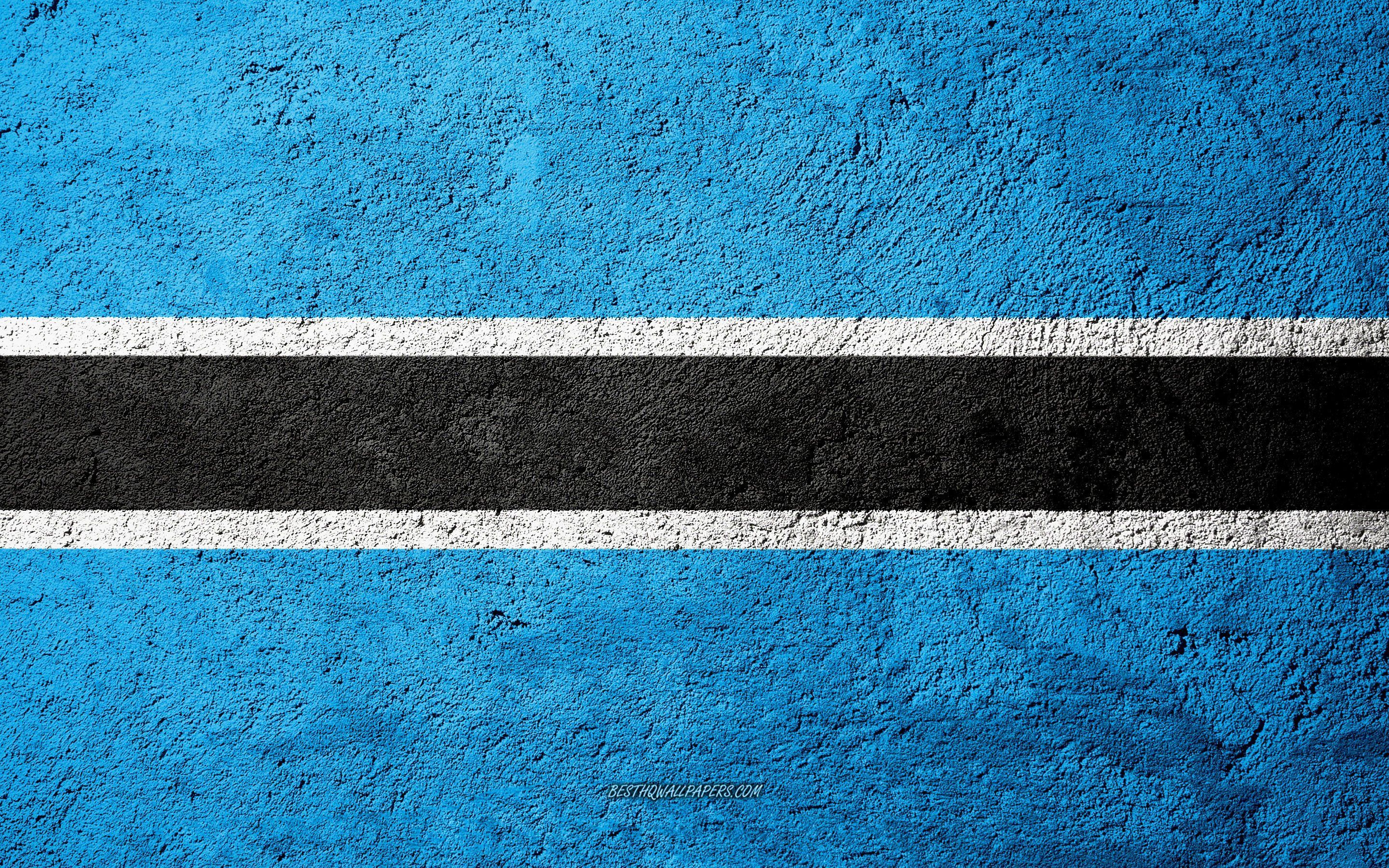2880x1800 Download wallpaper Flag of Botswana, concrete texture, stone background, Botswana flag, Africa, Botswana, flags on stone for desktop with resolution 2880x1800. High Quality HD picture wallpaper