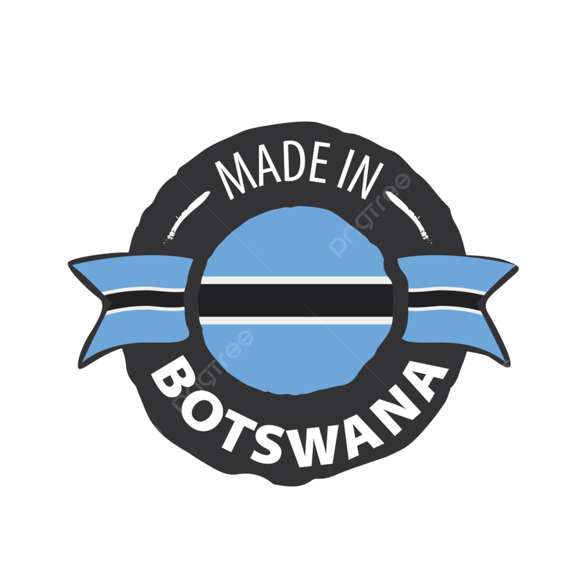 1200x1200 Botswana Flag Vector Design Image, Botswana National Flag Spray Brush, Vector, Print, On PNG Image For Free Download