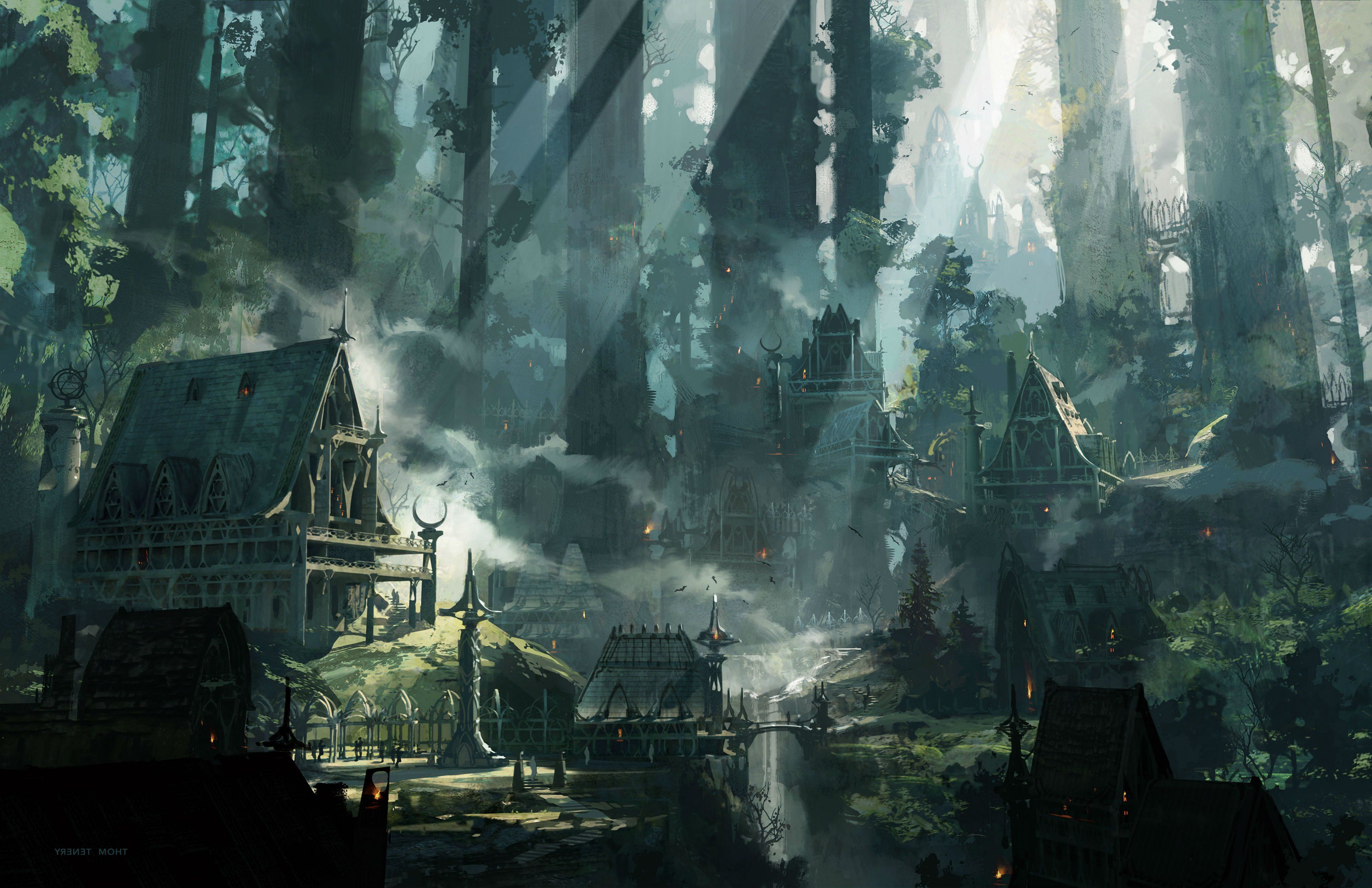 4000x2588 DUNGEONS DRAGONS Forgotten Realms magic rpg action adventure puzzle fantasy warrior wallpaperx2588