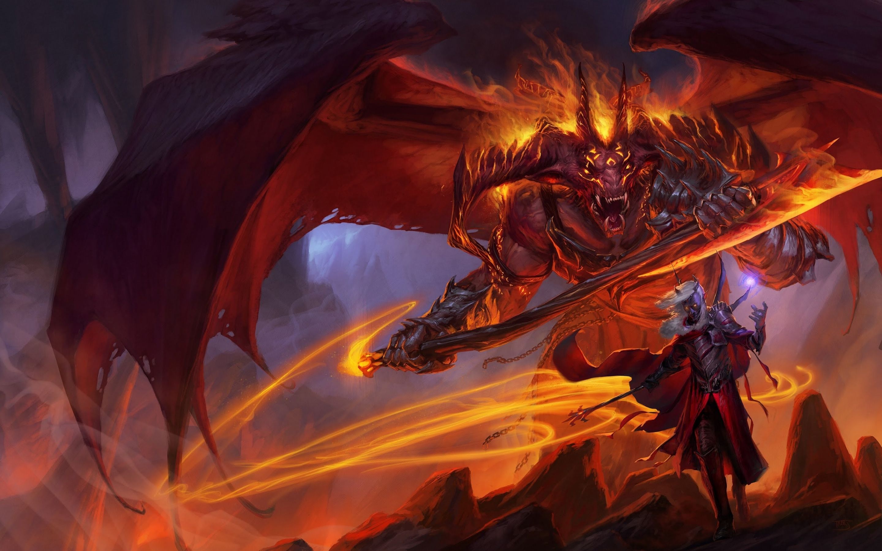 2880x1800 Wallpaper Forgotten Realms, Dragon, Mythology, Cooperative Gameplay, Xbox One, Background Free Image