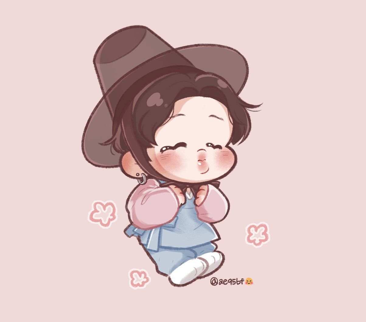 1203x1058 Jimin Cartoon Wallpaper