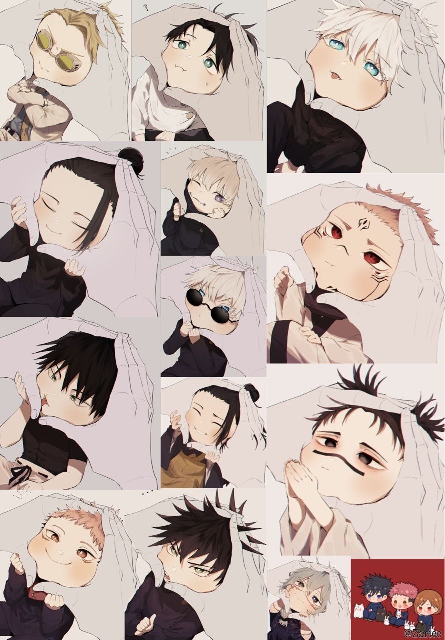 890x1280 Jujutsu Kaisen Chibi Wallpaper