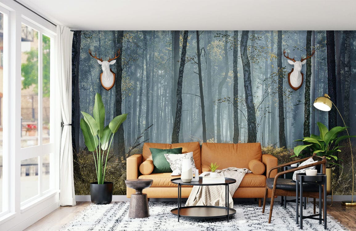 1155x750 Natural Forest Wallpaper Murals for Interior Design: 13 Top Ideas to G