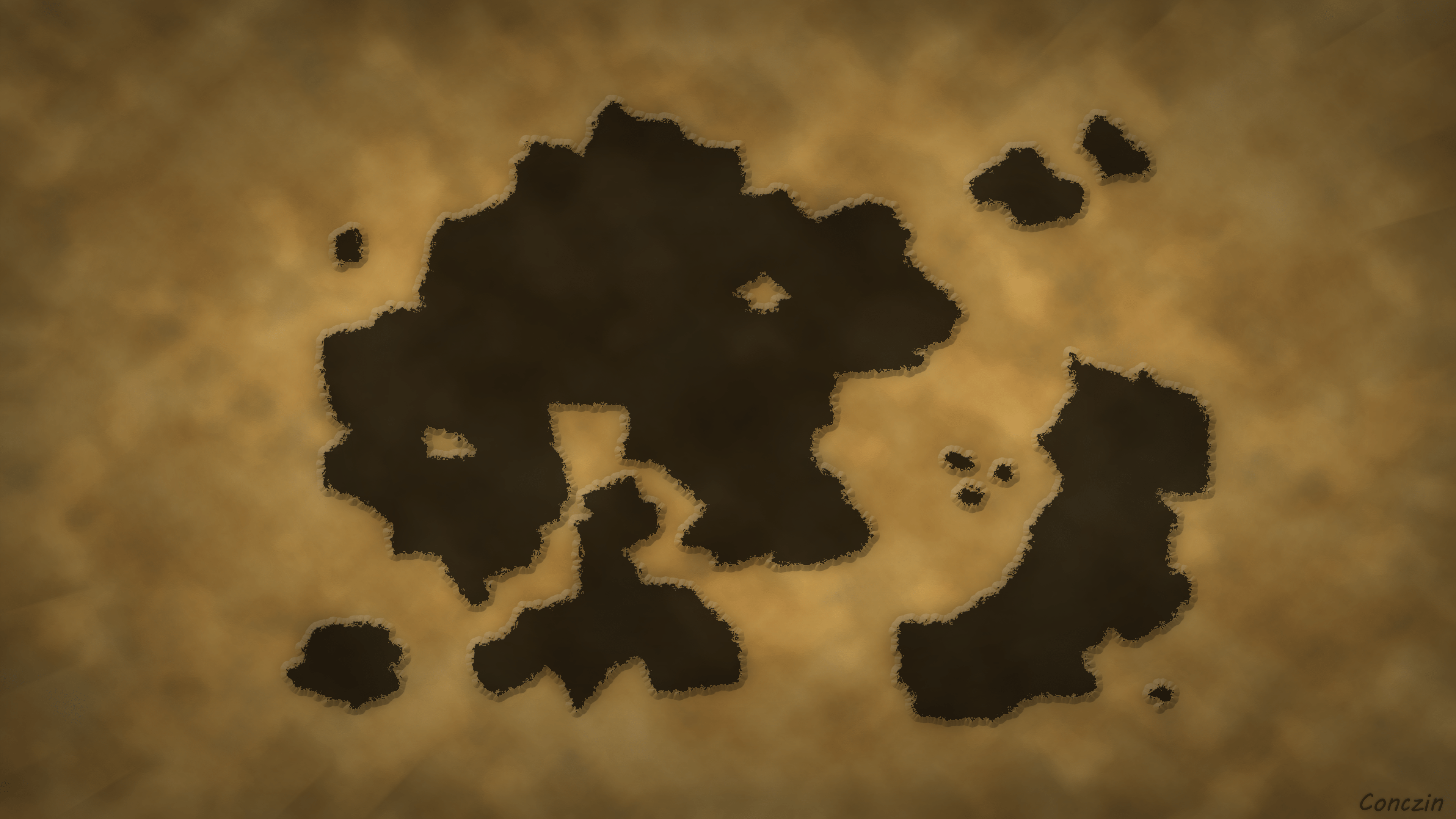 3840x2160 Old Fantasy Map