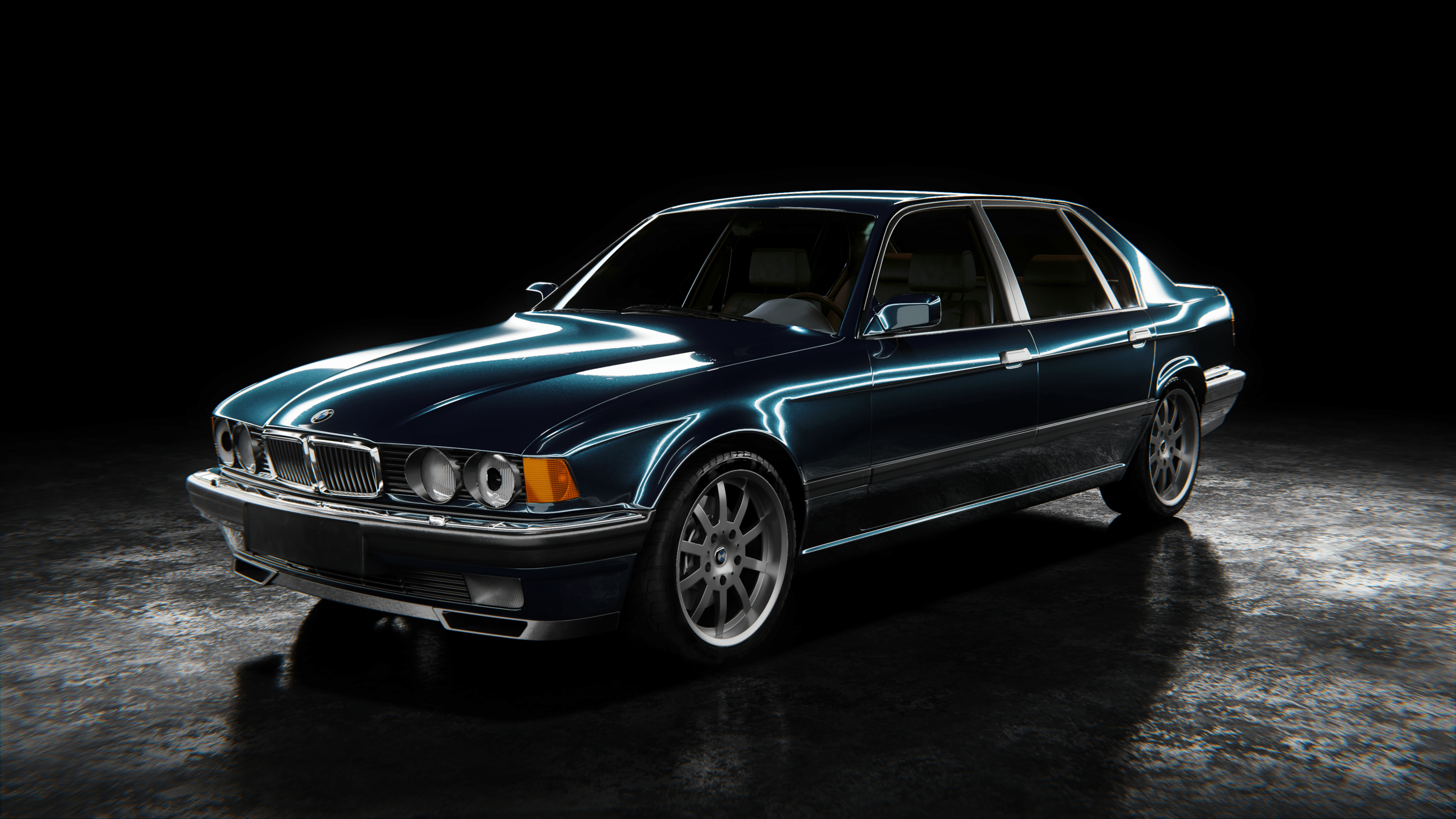 3840x2160 BMW 740iL e32 tribute
