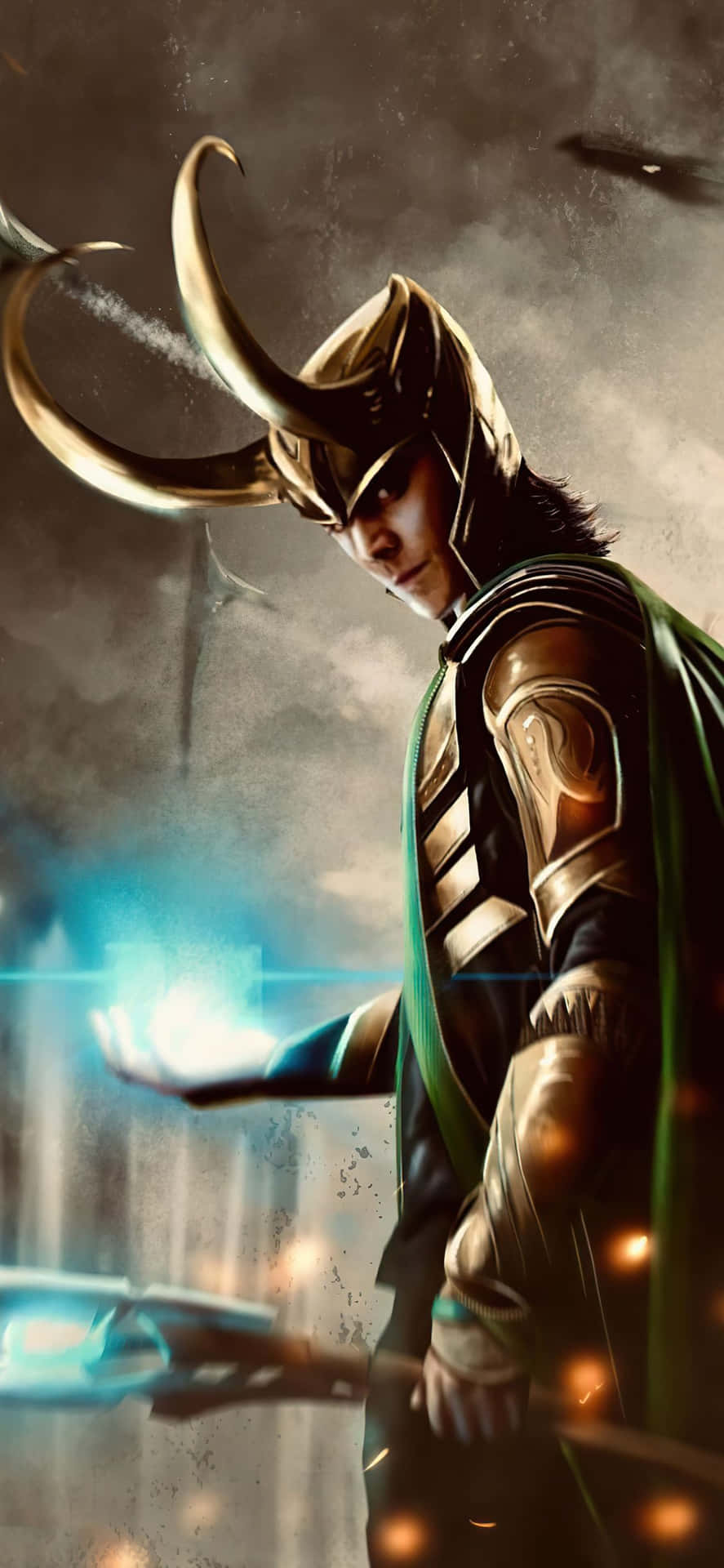 887x1920 Trickster God of Asgard Wallpaper
