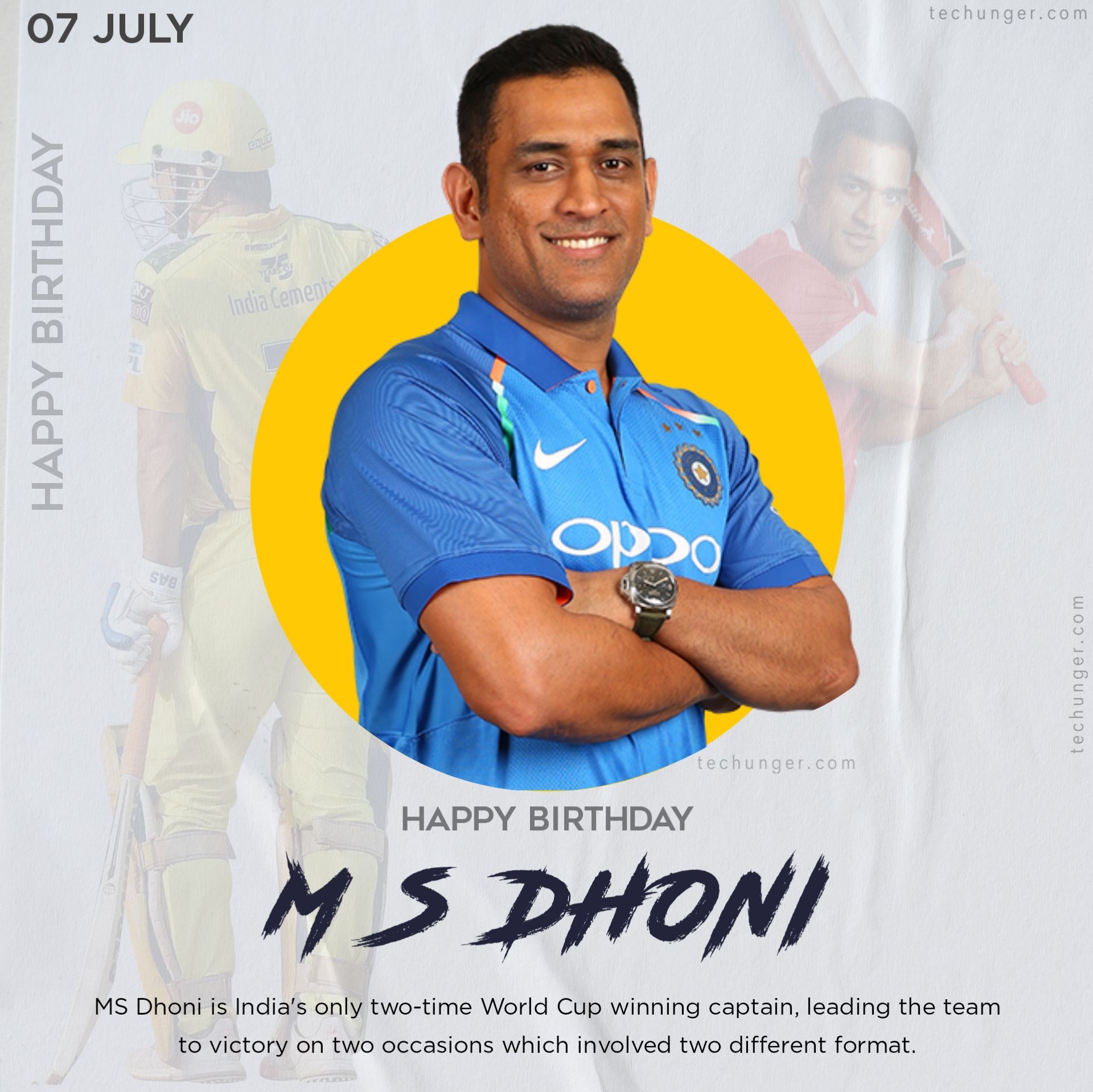 1920x1919 M S DHONI birthday Quotes. महेंद्रसिंग धोनी