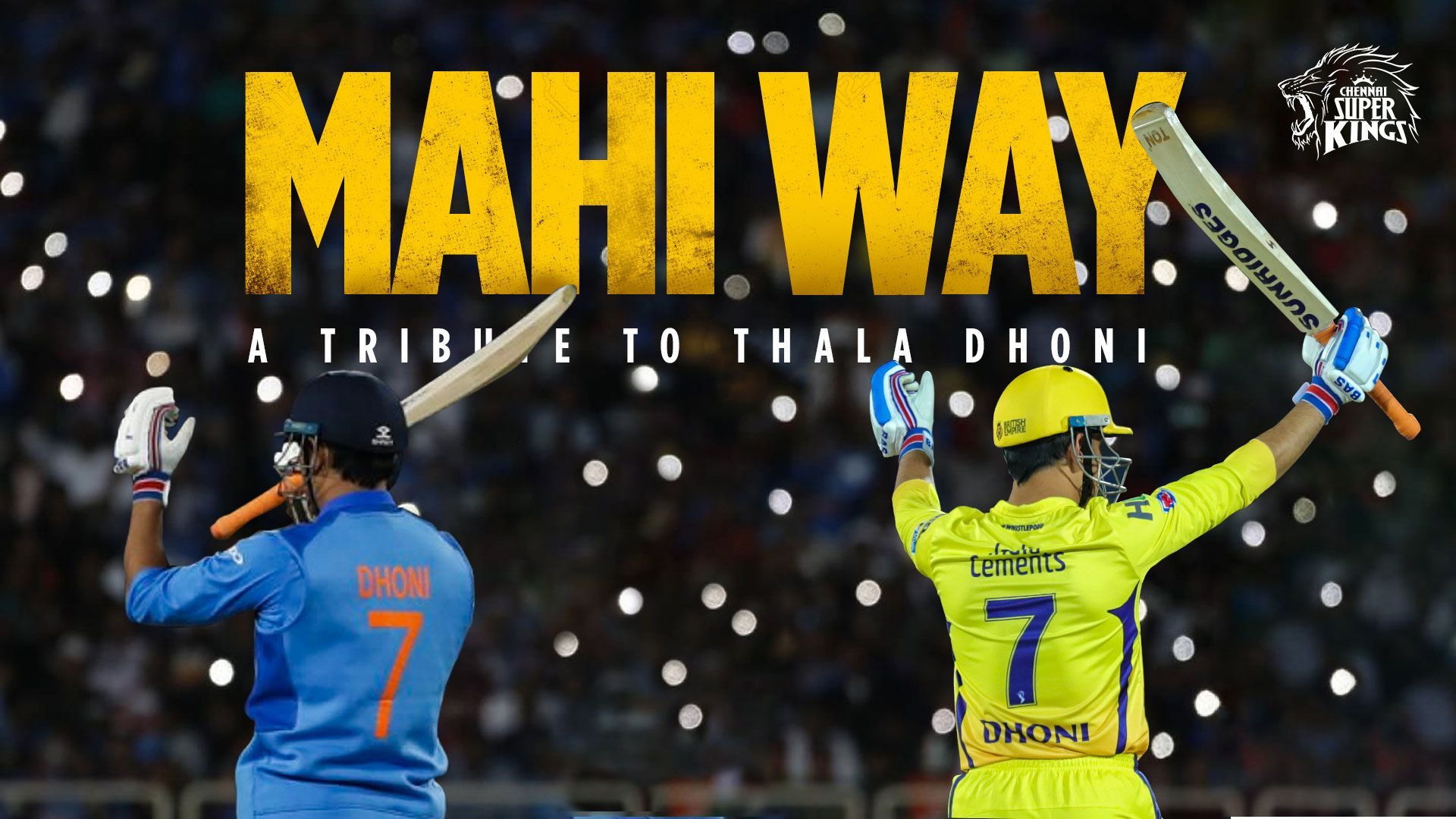 1920x1080 Chennai Super Kings on X: Thala.what a man, what a journey! The Mahi Way brought to you with an exclusive song 'Mahi Ve' in Hindi and Thamizh! #HappyBirthdayDhoni #WhistlePodu