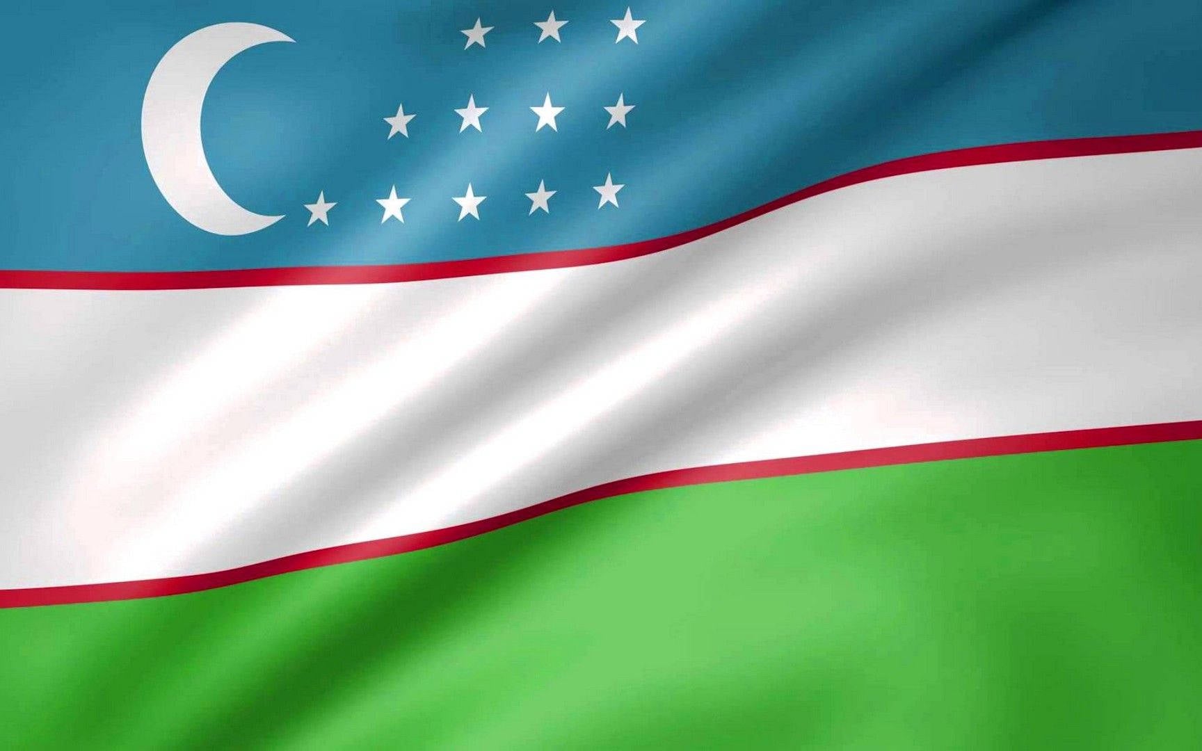 1728x1080 Download Uzbekistan Colorful Flag Wallpaper